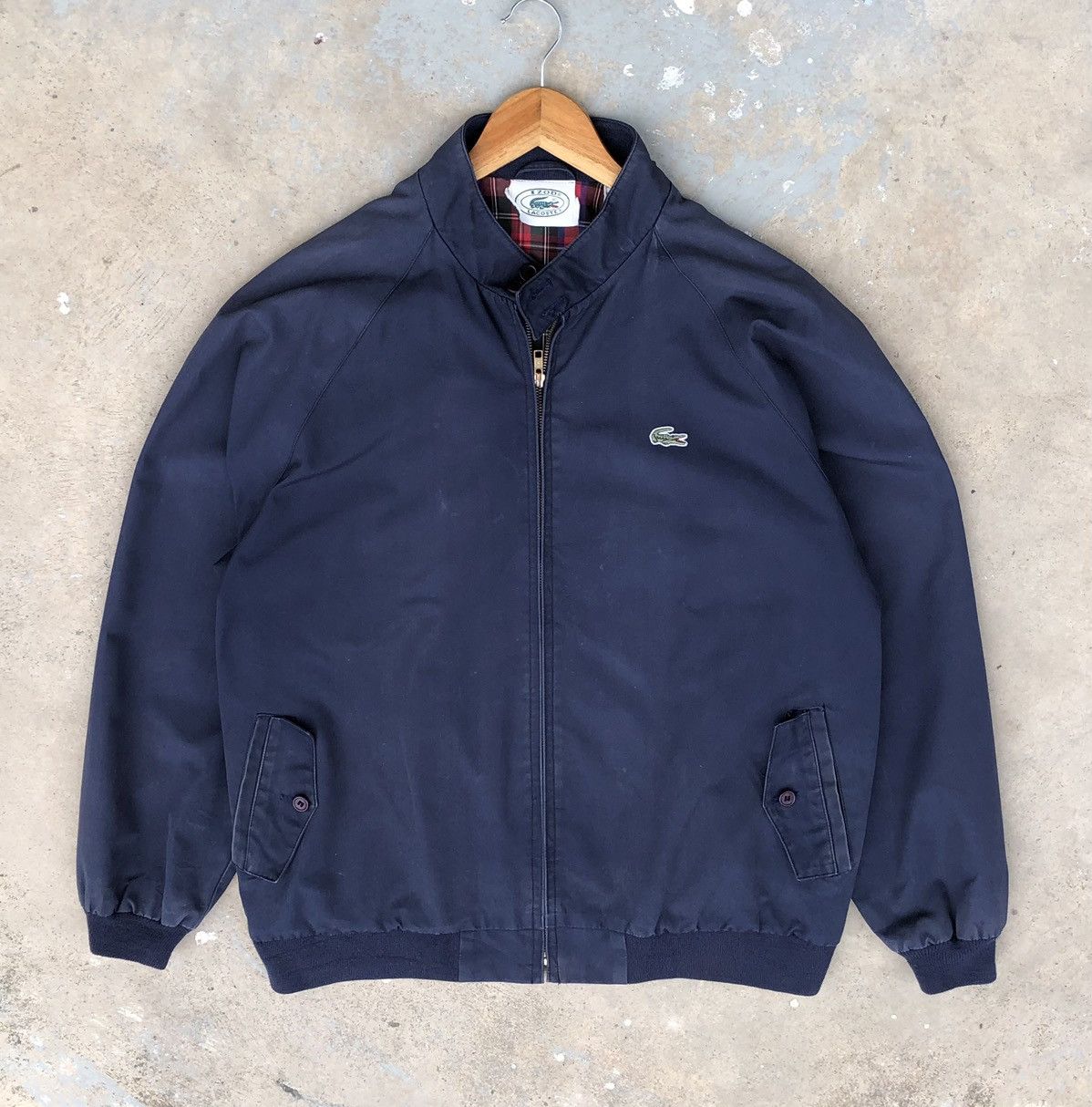 Lacoste Vintage 90s Izod Lacoste Men’s Zip Up Bomber Jacket Size US L / EU 52-54 / 3 - 10 Thumbnail