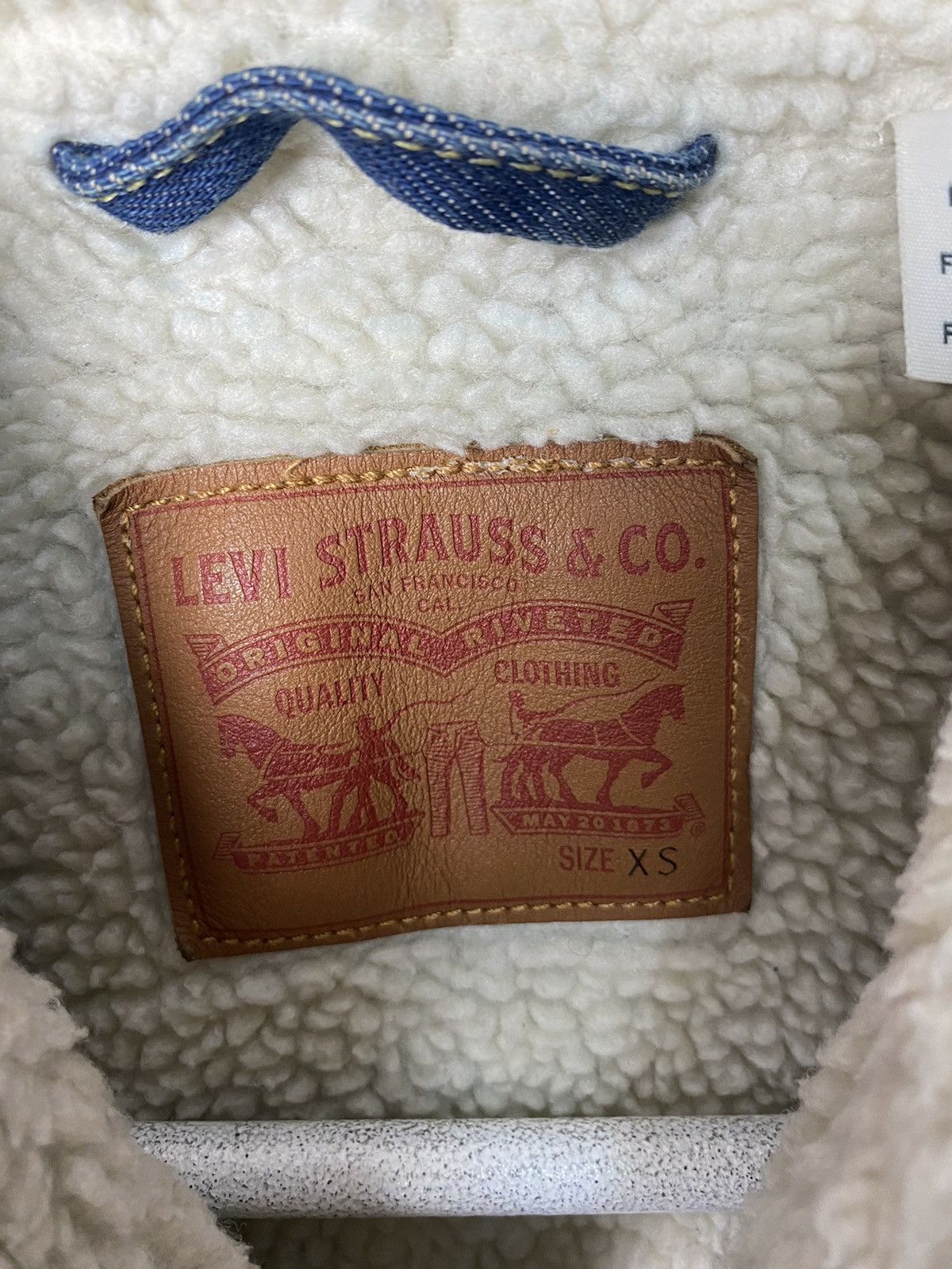 Levi's Levis Snap Button Sherpa Trucker Denim Jacket Size XS Size XS / US 0-2 / IT 36-38 - 3 Thumbnail