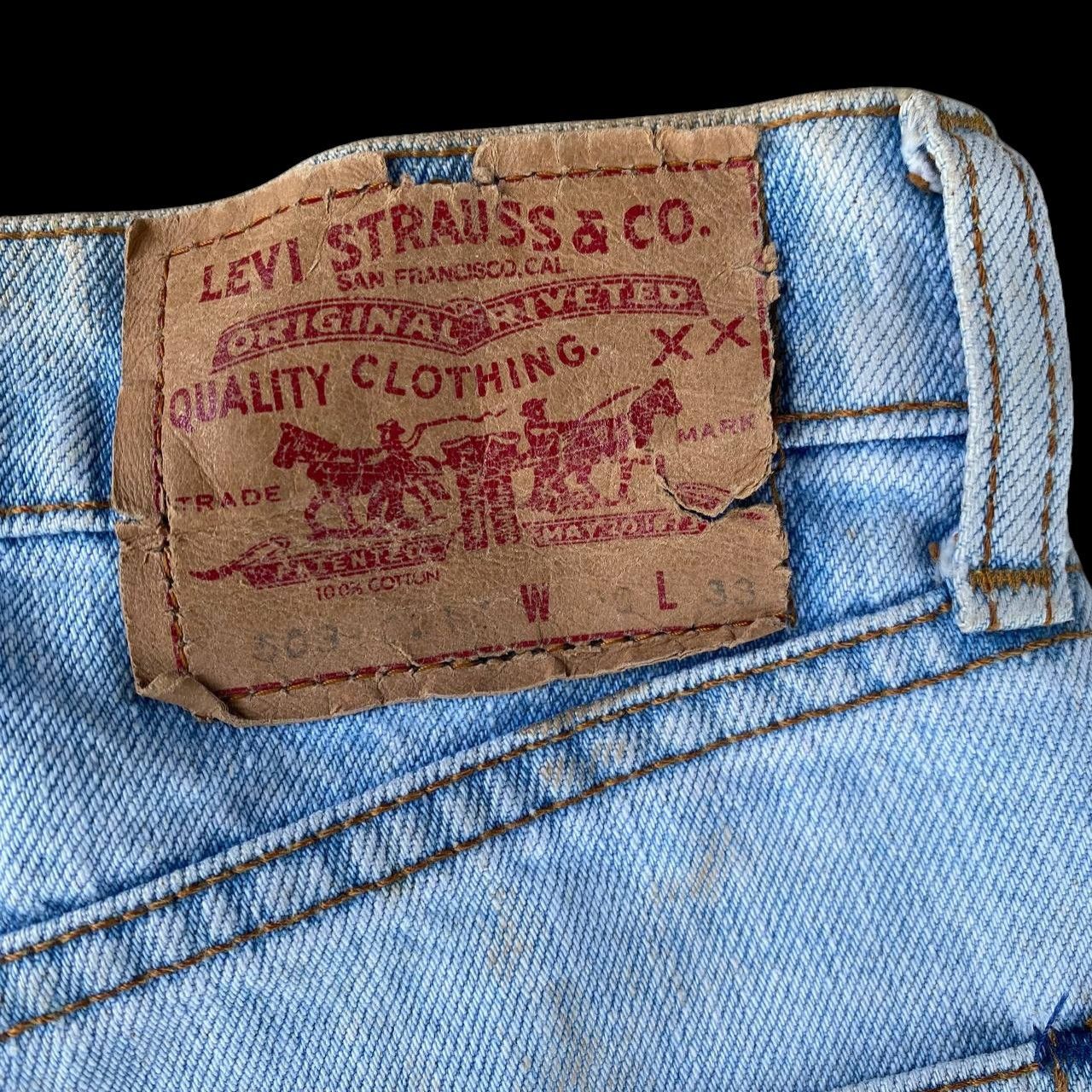 Levi's Vintage Clothing W28" VINTAGE LEVIS 503 YEAR 1989 LIGHTWASH DIRTY GRUNGE JEAN Size US 28 / EU 44 - 12 Thumbnail
