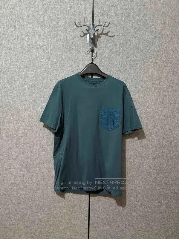 Prada Prada Men's Dark Blue Cotton Logo T-Shirt. Size US M / EU 48-50 / 2 - 1 Thumbnail
