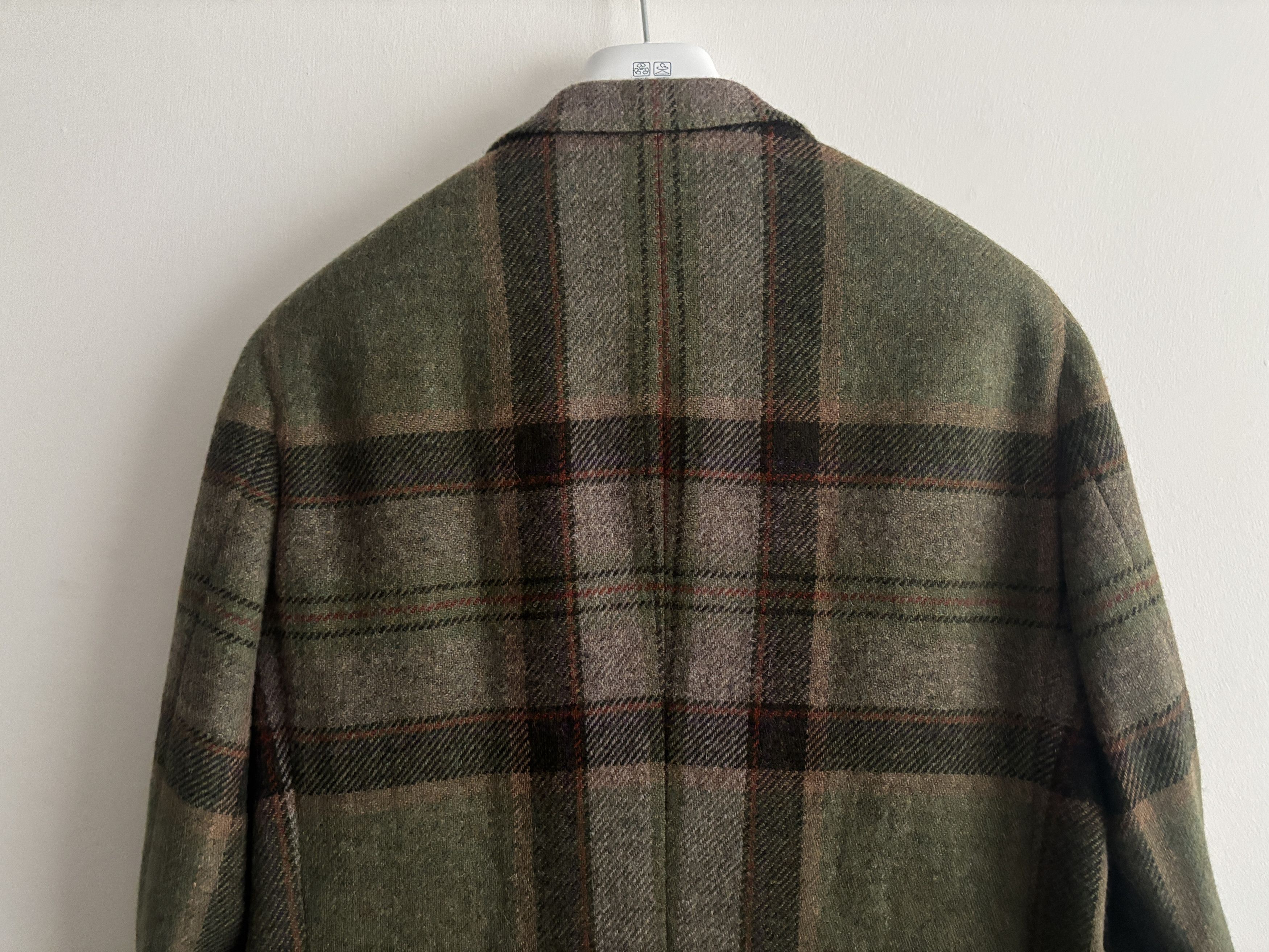 Polo Ralph Lauren $998 Blanket Plaid Wool Alpaca Tweed Sport Coat Mi Italy Size 44L - 10 Thumbnail
