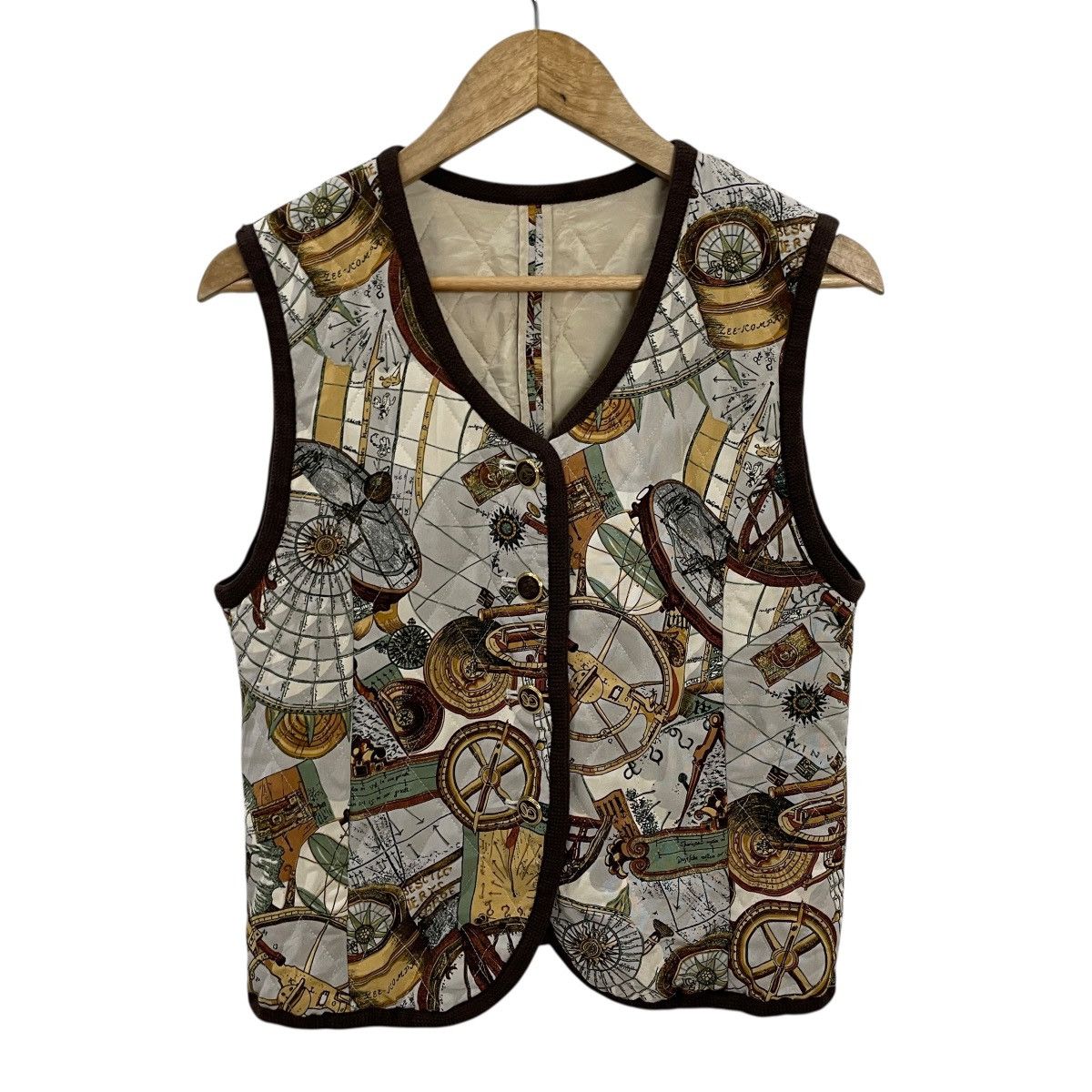 Japanese Brand Vintage Toshima Art Fullprint Vest Size M / US 6-8 / IT 42-44 - 1 Thumbnail