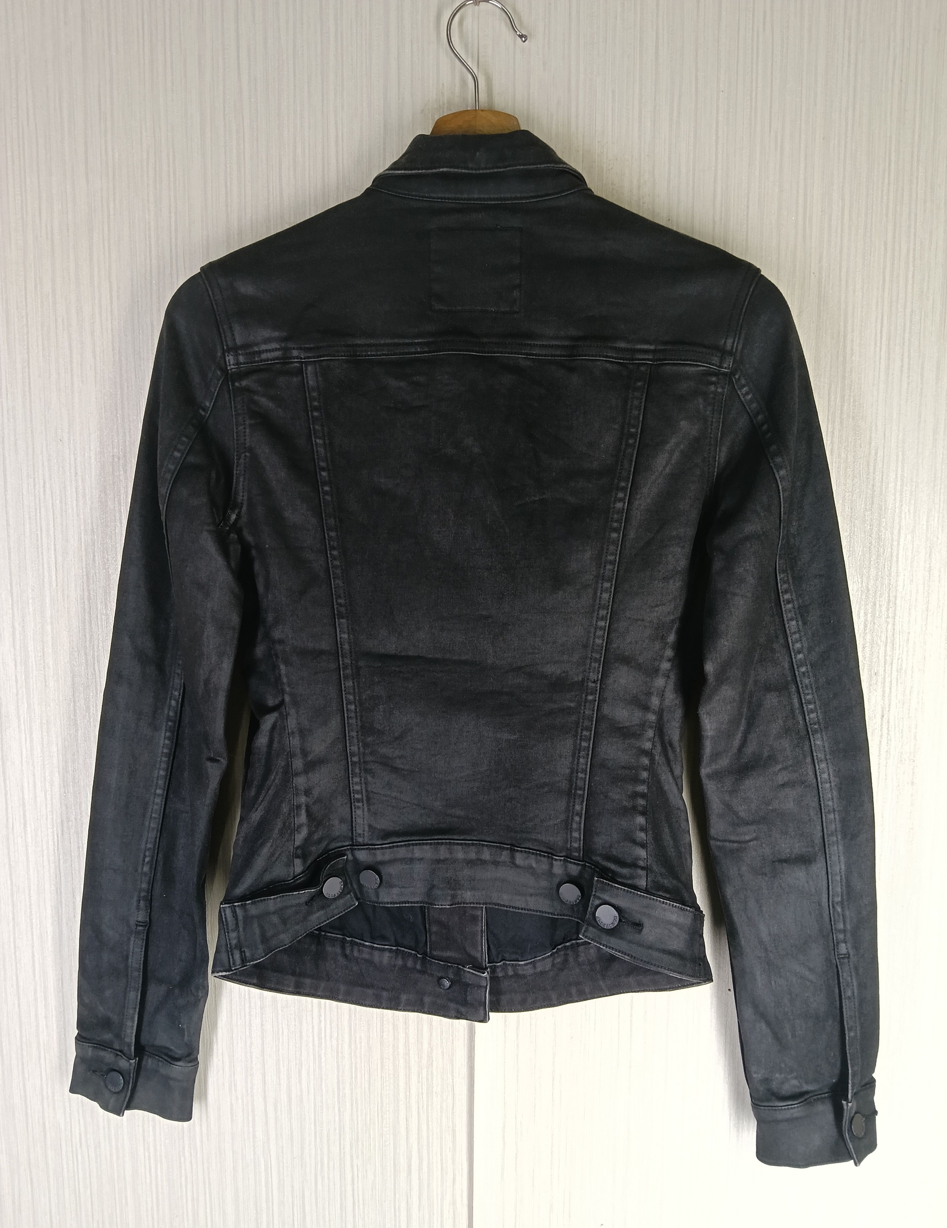 Allsaints Rare Allsaints Biker Black Denim Jacket Size US XS / EU 42 / 0 - 4 Thumbnail