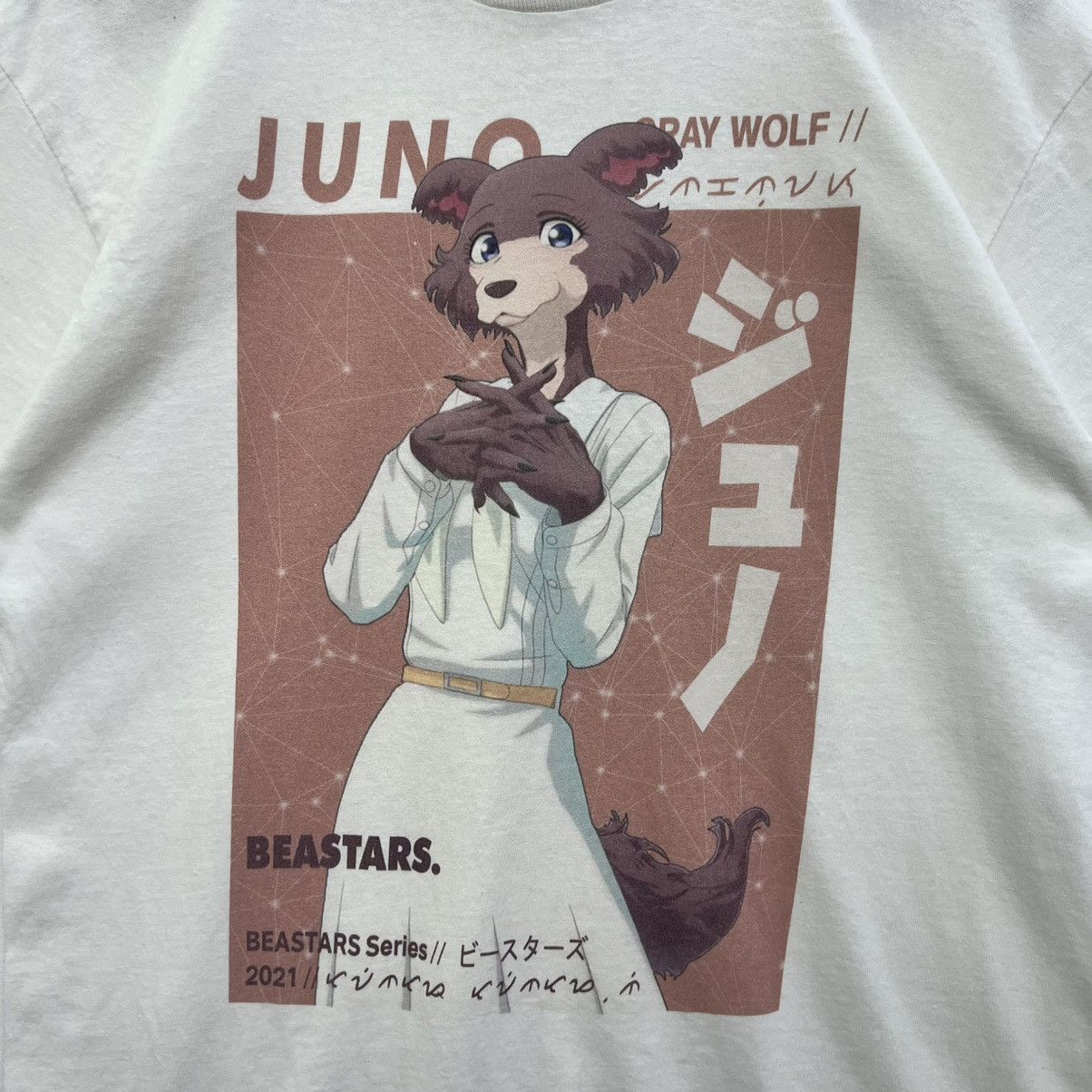 Anime Beastars Anime Series JUNO Gray Wolf Graphic Tshirt Size US M / EU 48-50 / 2 - 3 Thumbnail