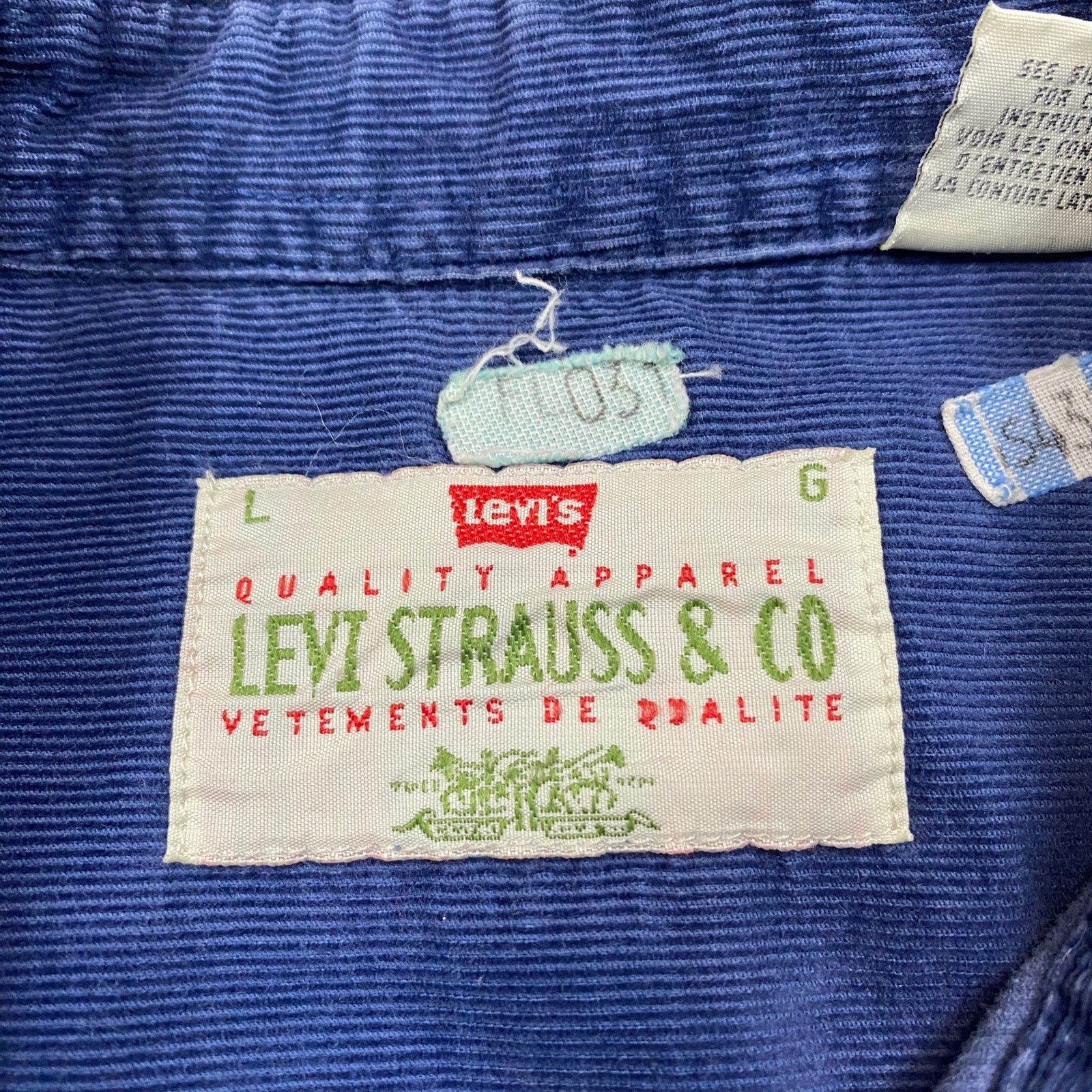 Levi's × Vintage Vintage 90s Levi's Corduroy Button Up Shirt Men's L Western Size US L / EU 52-54 / 3 - 4 Thumbnail