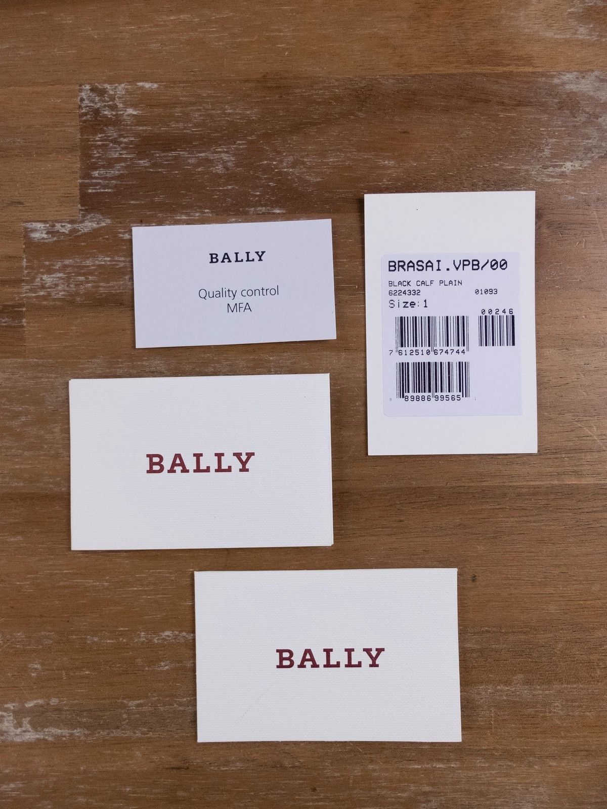 Bally BALLY Vita-Parcours black leather bifold wallet authentic Size ONE SIZE - 6 Thumbnail