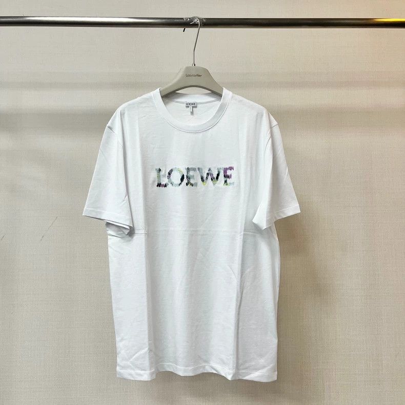 Loewe LOEWE Embroidered glitter logo short sleeve Size US S / EU 44-46 / 1 - 1 Thumbnail