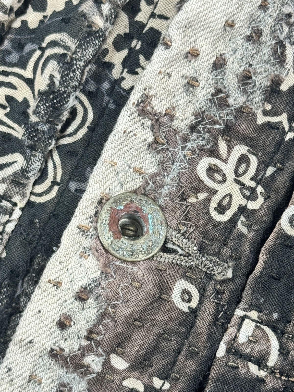 Proleta Re Art #783 1 of 1 BANDANA PRINT DENIM JACKET RRP $7,650 Size US M / EU 48-50 / 2 - 7 Thumbnail