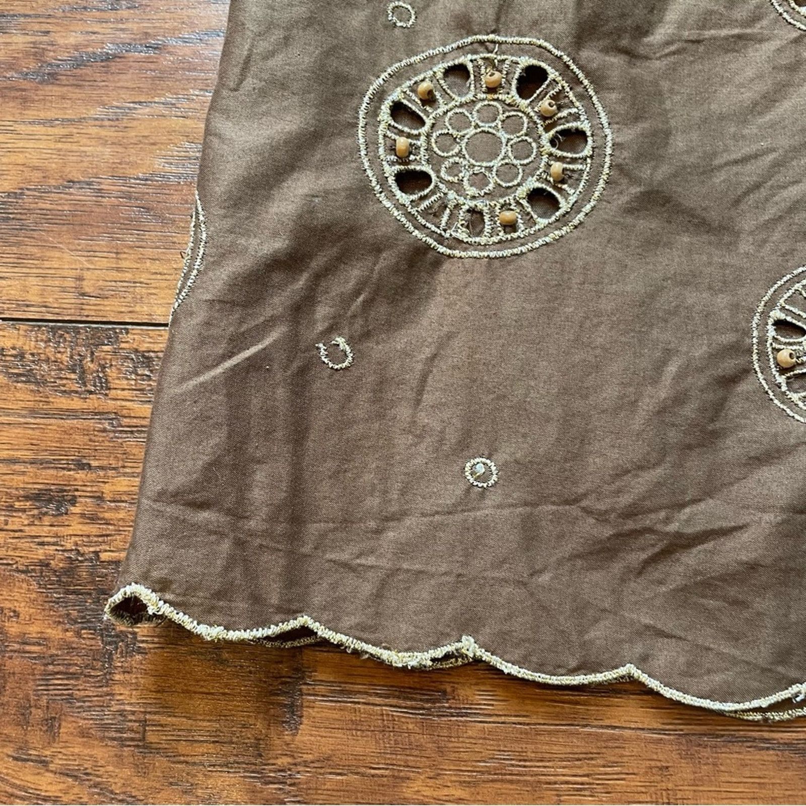 Loft Ann Taylor LOFT Embroidered Beaded Skirt 6P Size 28" / US 6 / IT 42 - 8 Thumbnail
