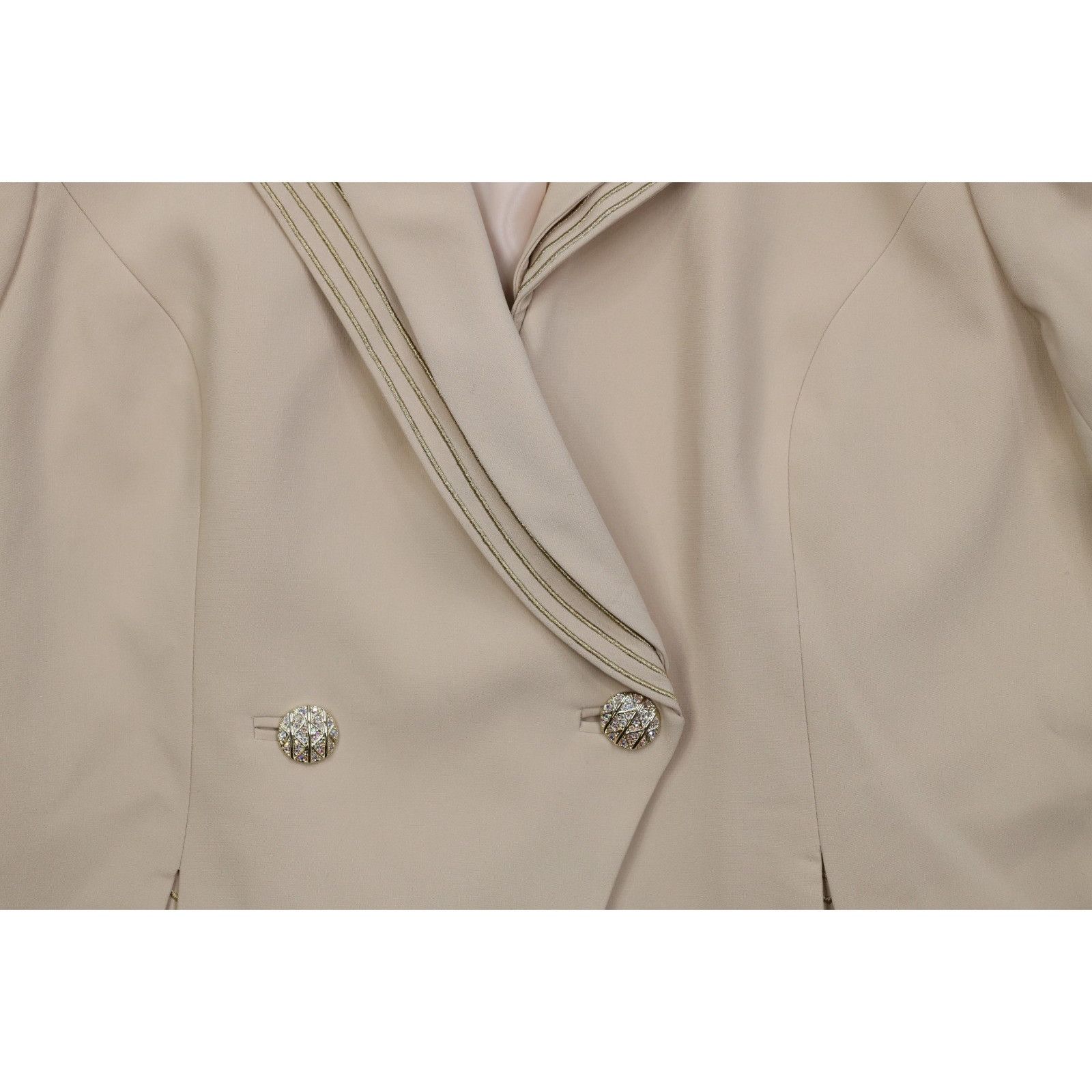 Vintage Deadstock Vintage 90s 2 Piece Church Wedding Skirt Suit Size L / US 10 / IT 46 - 4 Thumbnail