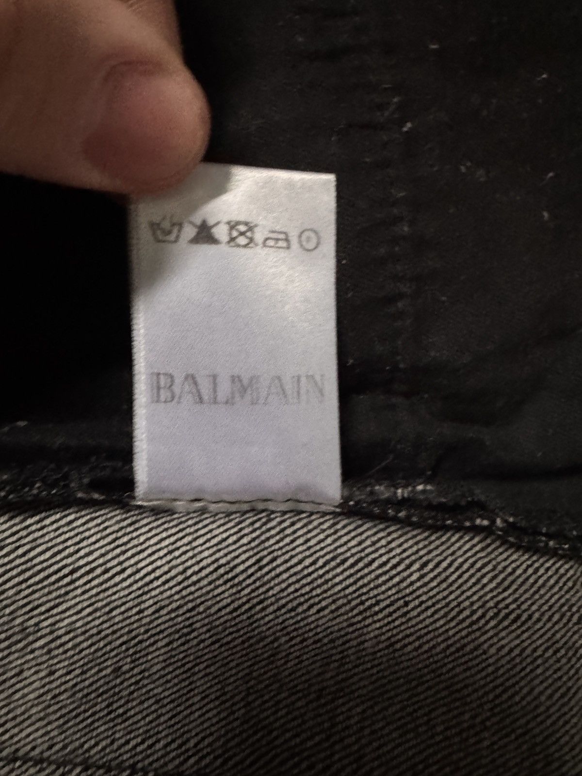 Balmain Balmain black biker jeans Size US 34 / EU 50 - 6 Thumbnail