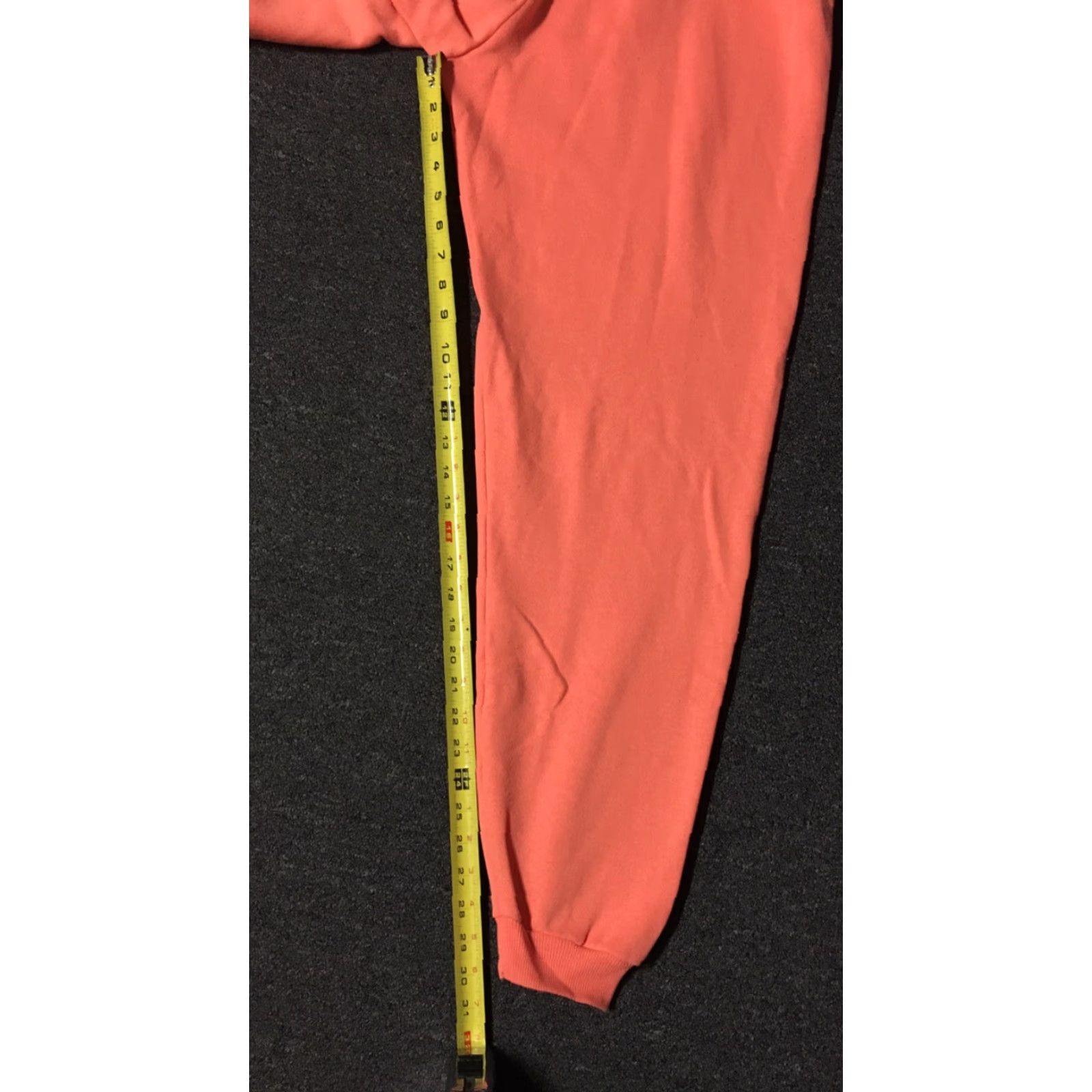 Hanes Vtg 80s Hanes Faded Sweatpants L USA Salmon Track Grunge Gym PE Vaporwave 90s Size 36" / US 14 / IT 50 - 6 Thumbnail