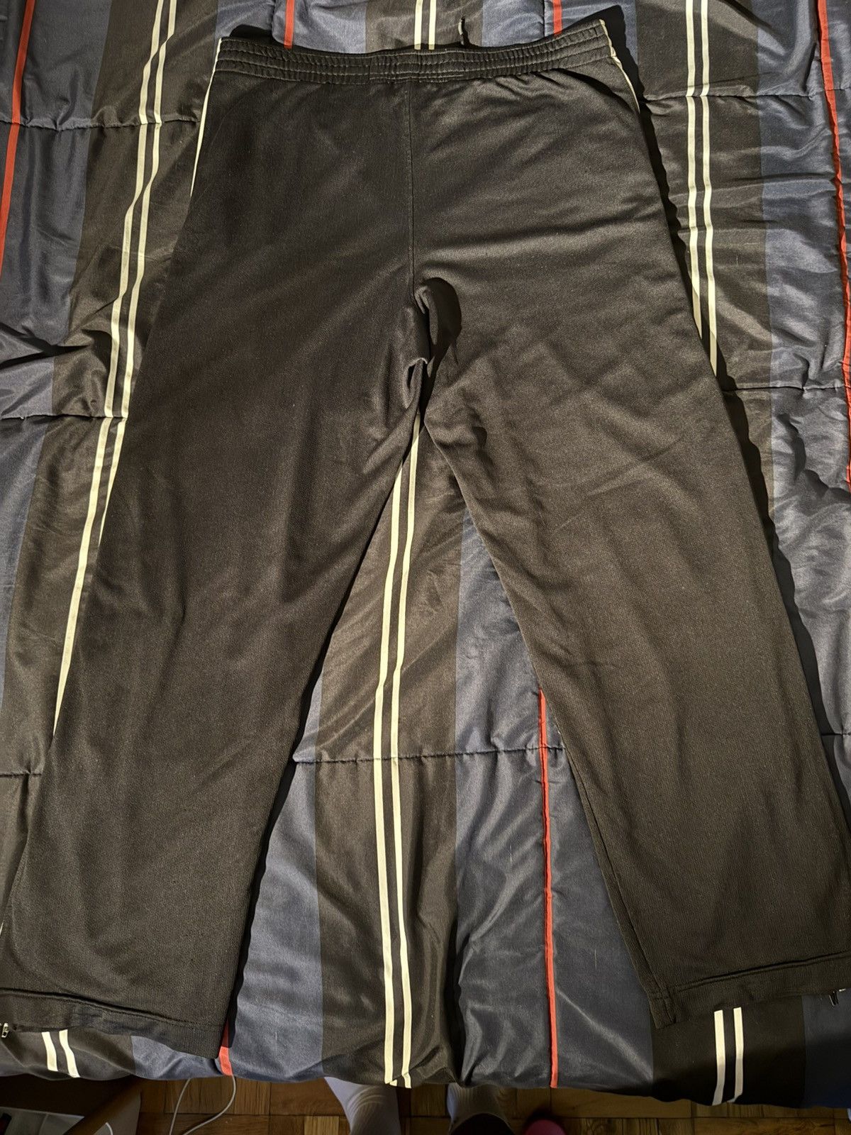 Vintage Nike Black Wide Track Pants Size US 32 / EU 48 - 2 Thumbnail