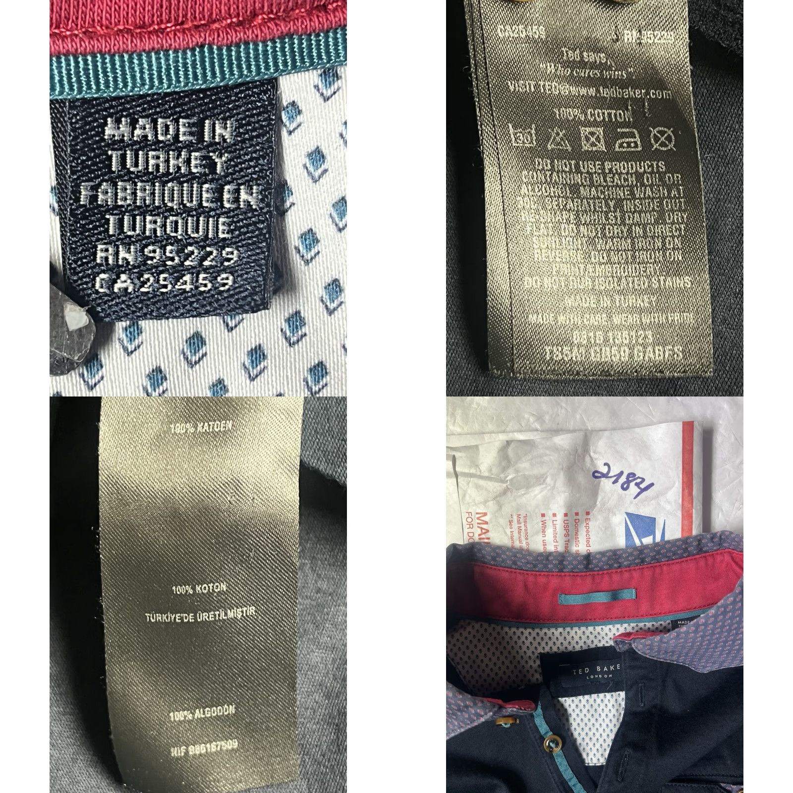 Ted Baker Ted Baker London Polo Shirt Navy Blue Pocket Slim S/M Men Regular 100% Cotton Brand Ted Baker London Polo Shirt Size US S / EU 44-46 / 1 - 8 Thumbnail