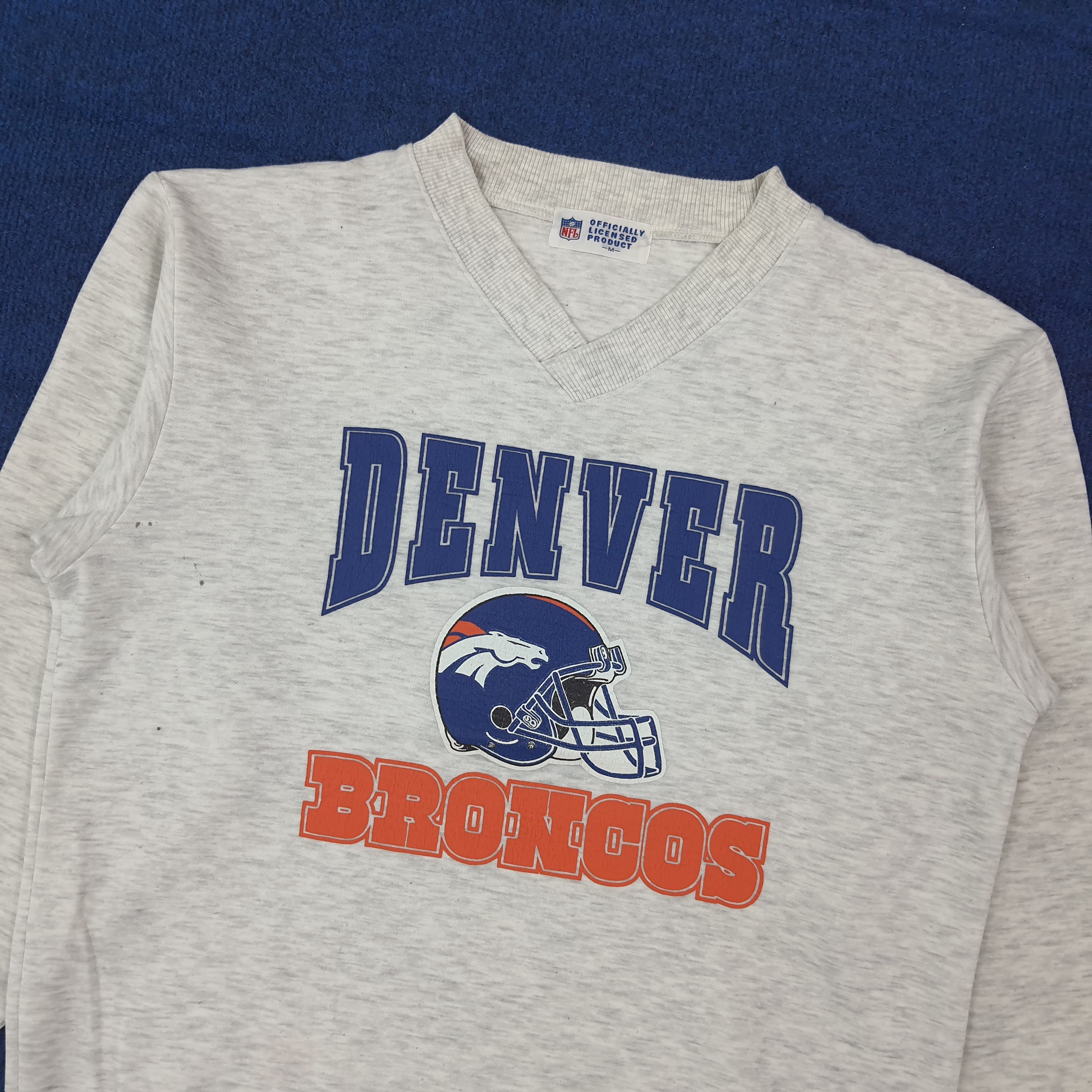 NFL Vintage Denver Broncos NFL Team Sweatshirt C271N13 Size US M / EU 48-50 / 2 - 2 Thumbnail