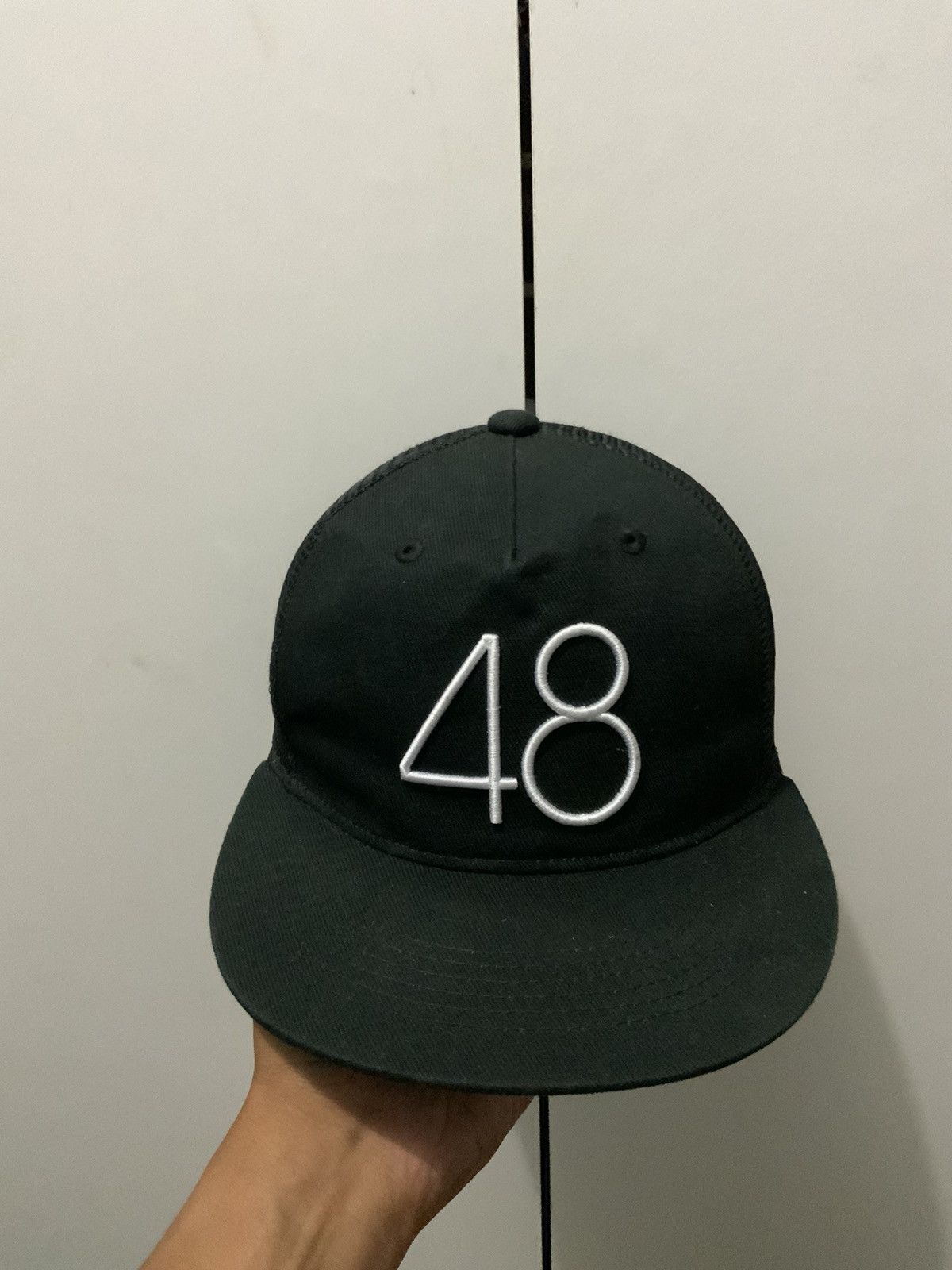 Japanese Brand 48 BIG LOGO ARCHIVE BLACK TRUCKER HAT CAP Size ONE SIZE - 1 Thumbnail