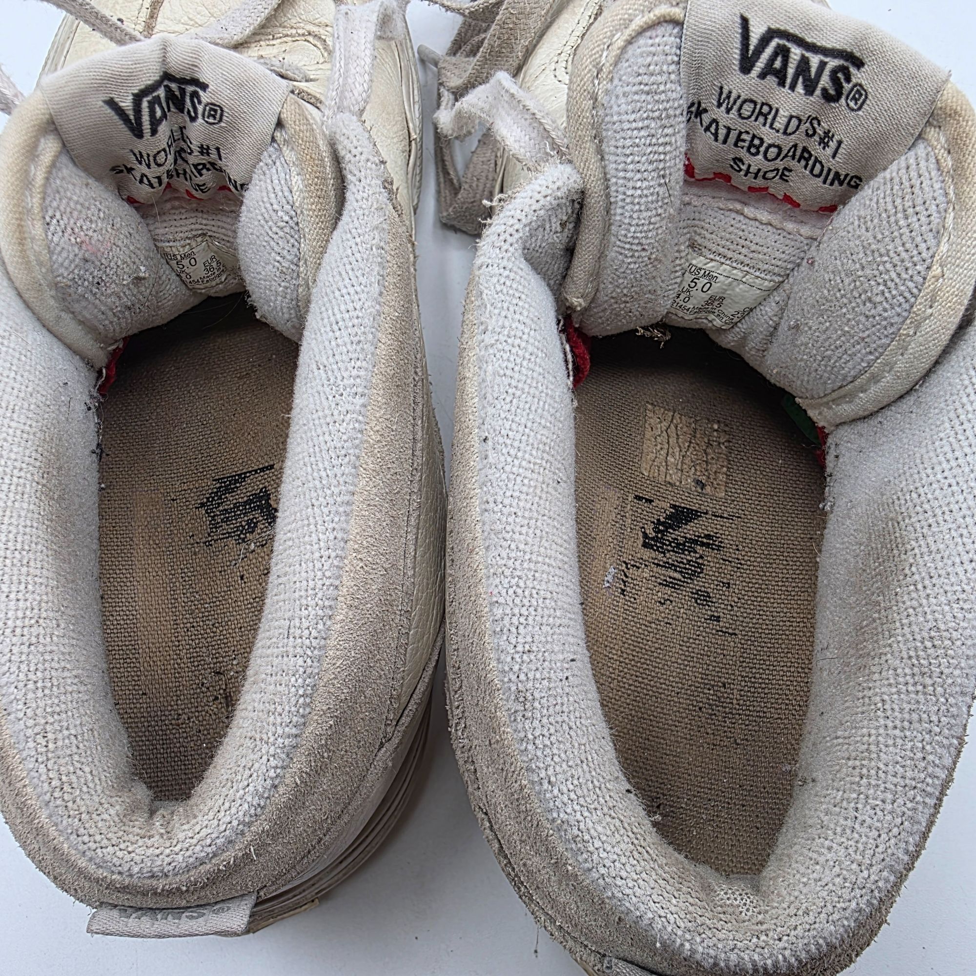 Vans Vans Half Cab Mens Size 5 White Sneaker Shoes Casual Skatebo Size US 5 / EU 37 - 13 Thumbnail