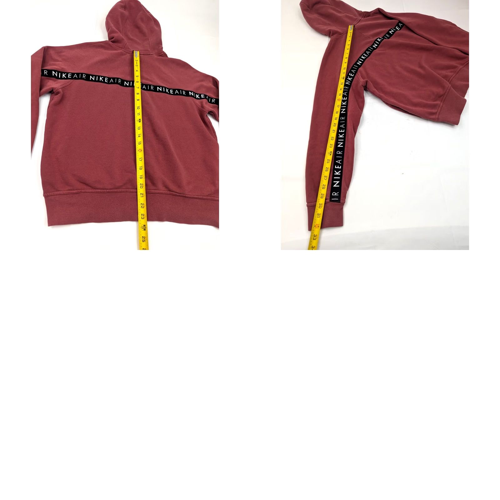 Nike Nike Air Hoodie Women XL Pomegranite Maroon Red Pullover Sweater Spellout CZ4014 Size XL / US 12-14 / IT 48-50 - 8 Thumbnail