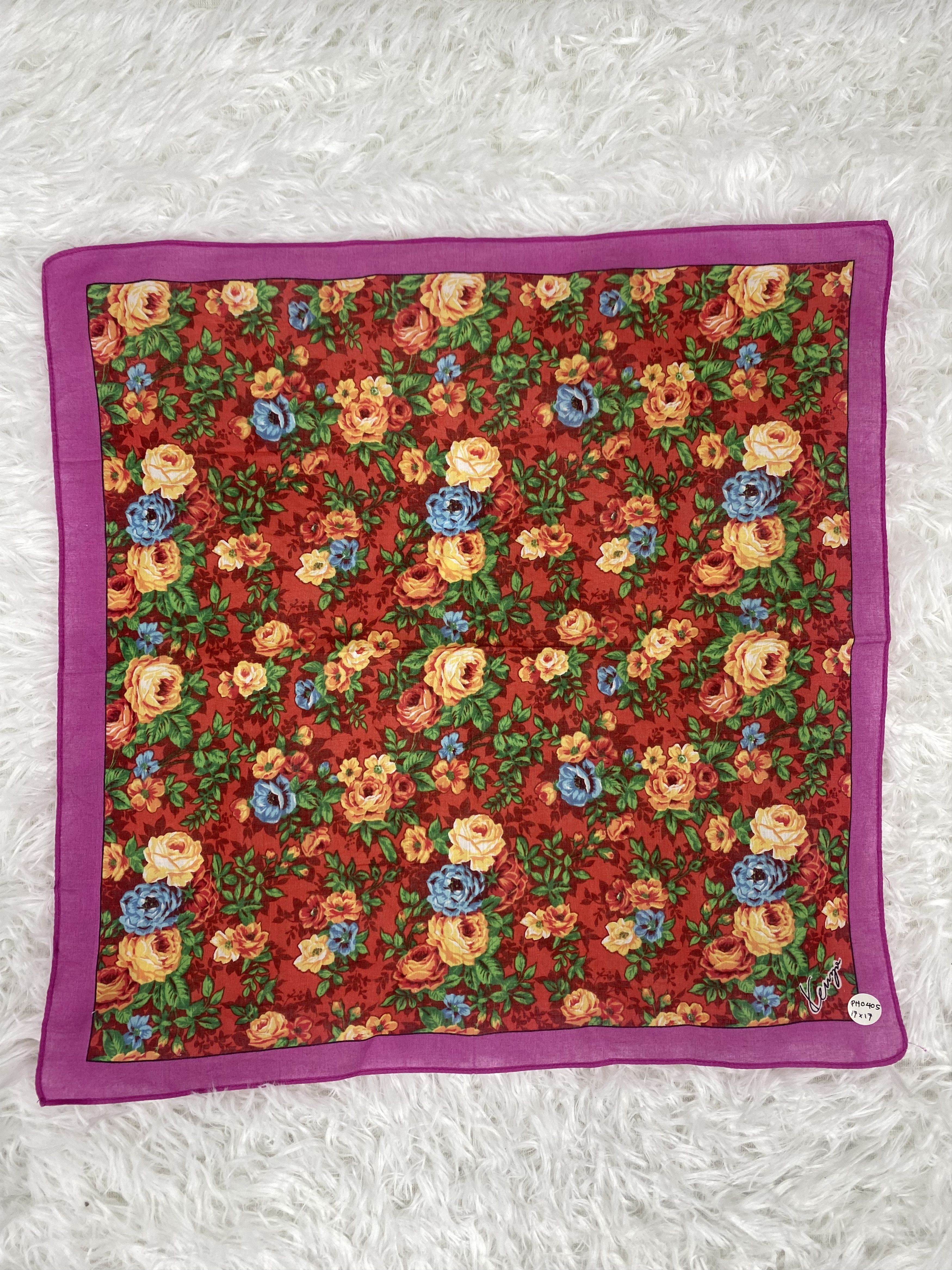 Kenzo Vintage Kenzo Handkerchief Neckerchief PH0405 Size ONE SIZE - 3 Thumbnail