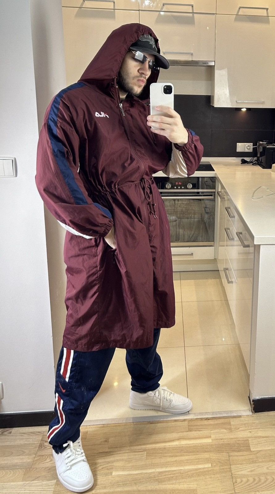 Fila × Japanese Brand × Vintage 90s FILA Nylon Jacket Coat Size US L / EU 52-54 / 3 - 2 Thumbnail