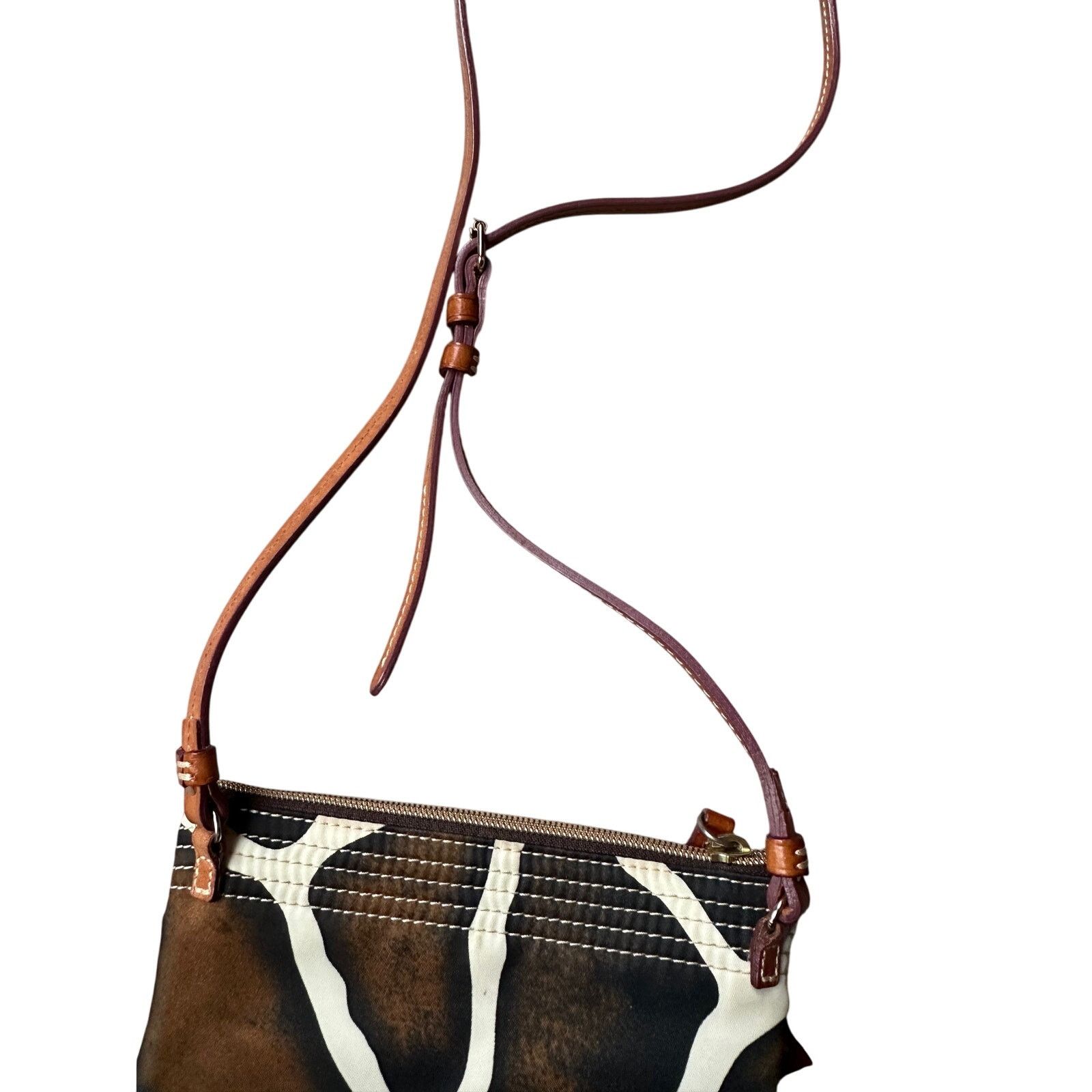 Dooney & Bourke Dooney & Bourke Giraffe Print Triple Zip Nylon Crossbody Bag Size ONE SIZE - 18 Thumbnail