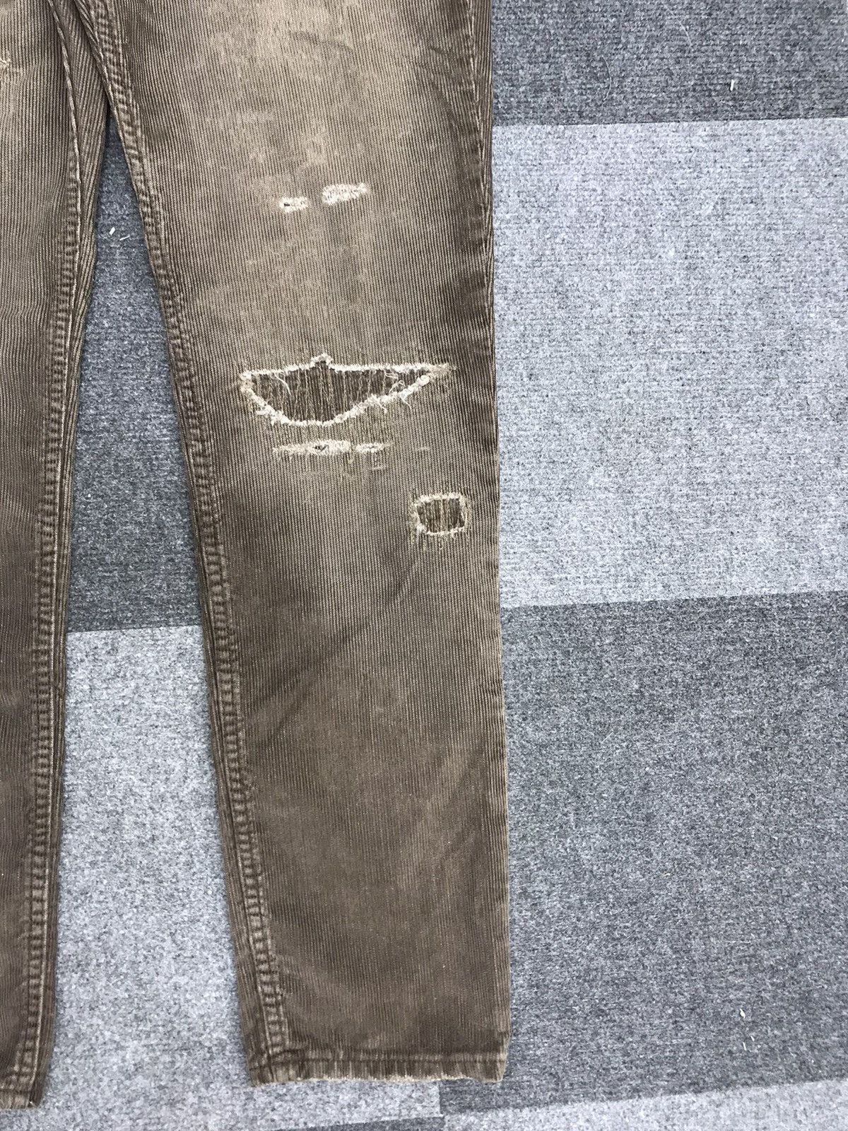 Japanese Brand Statement Pant CAPT HELM Japan Distressed Curduroy Pant Size US 29 - 7 Thumbnail