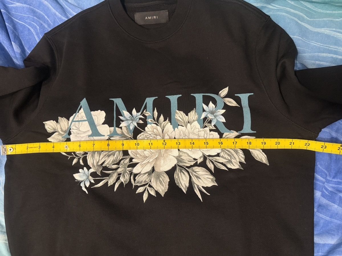 Amiri AMIRI Floral Logo Graphic Sweatshirt XS Size US XS / EU 42 / 0 - 1 Thumbnail