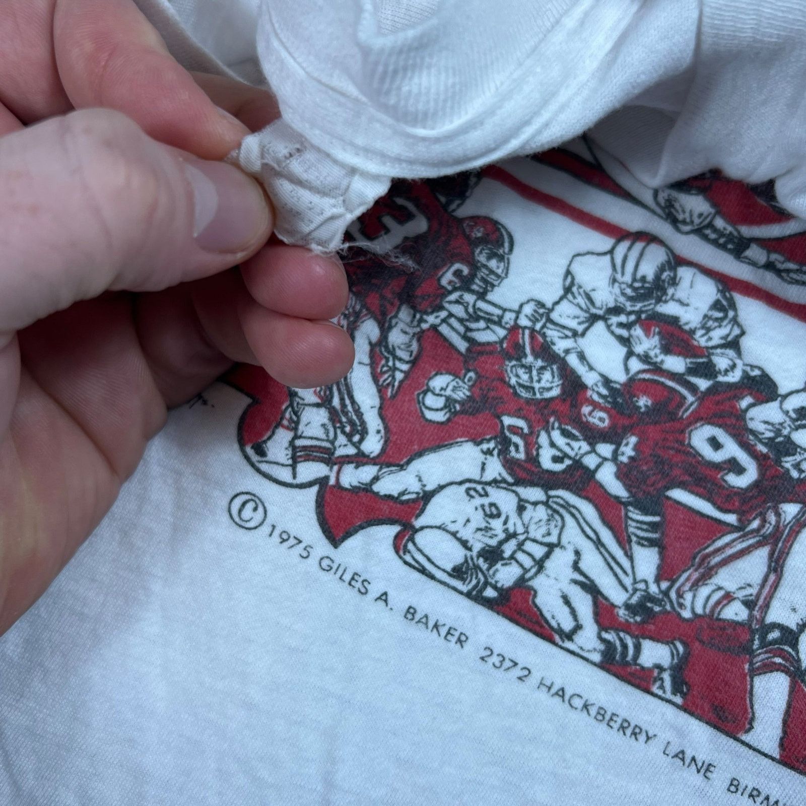 Vintage '75 University Alabama Football Crimson Tide Bear Bryant tee Size US M / EU 48-50 / 2 - 6 Thumbnail