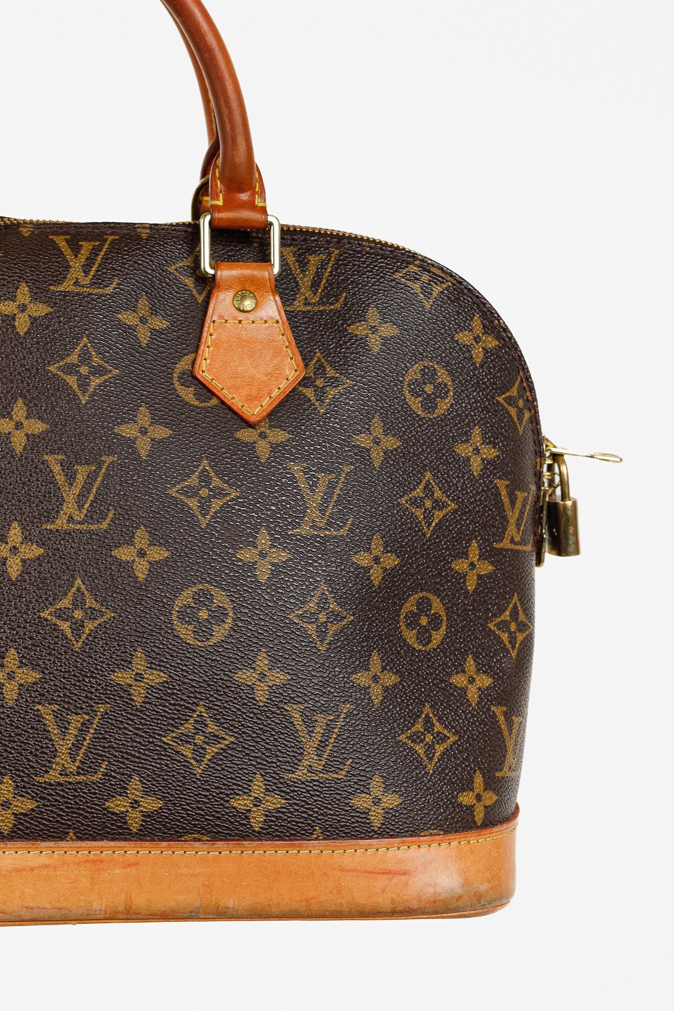 Louis Vuitton Louis Vuitton Vintage Alma Brown Monogram Handbag Size ONE SIZE - 9 Thumbnail