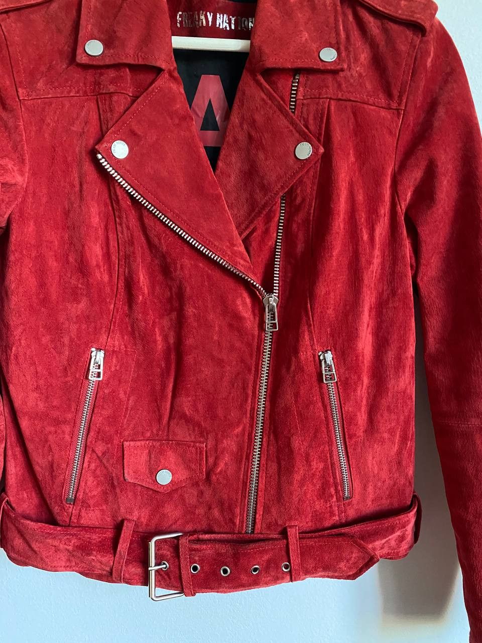 Other Freaky Nation Suede Biker Leather Jacket Size S Size S / US 4 / IT 40 - 2 Thumbnail