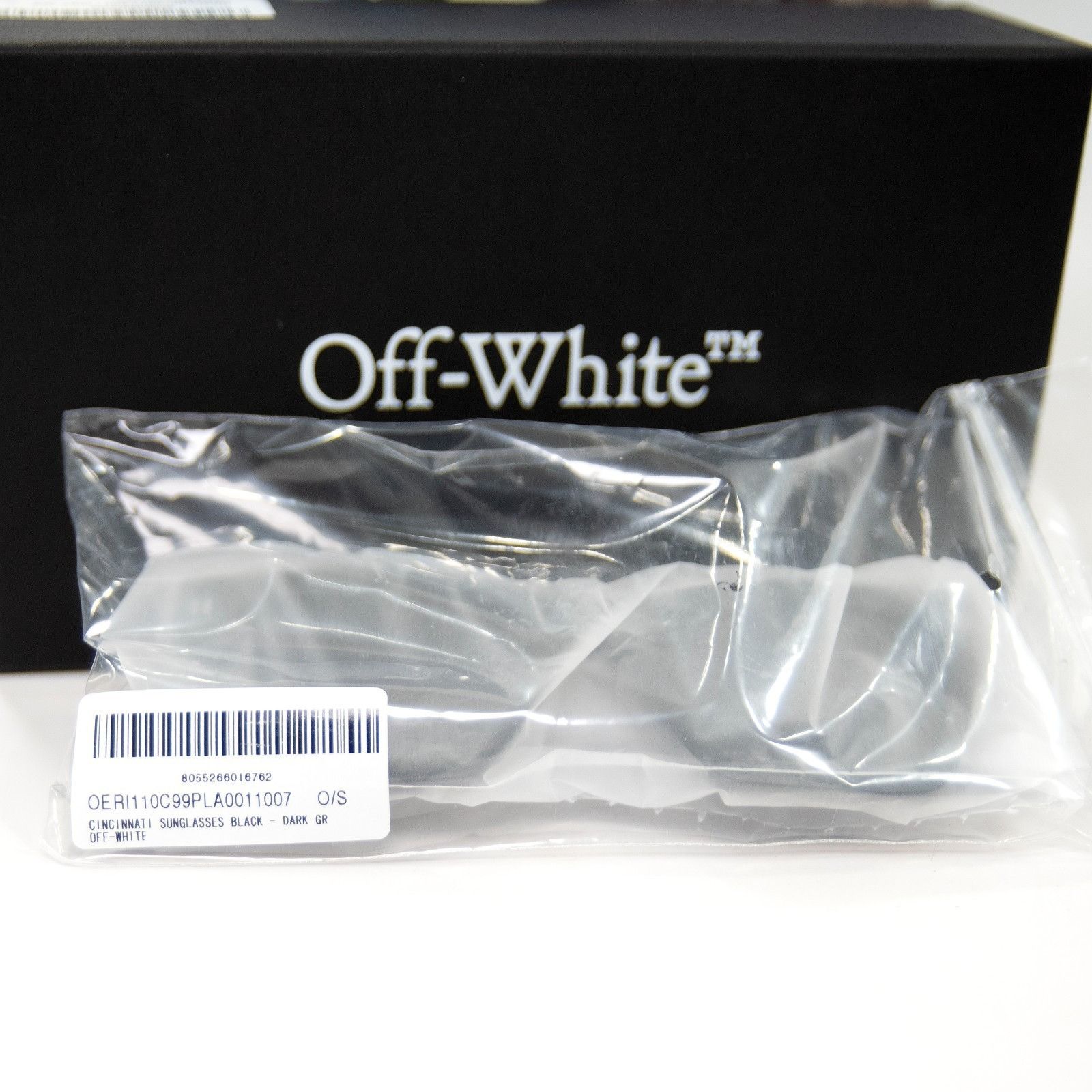 Off-White Off-White OER1110 Cincinnati Black Logo Sunglasses NWT Case Size ONE SIZE - 9 Thumbnail