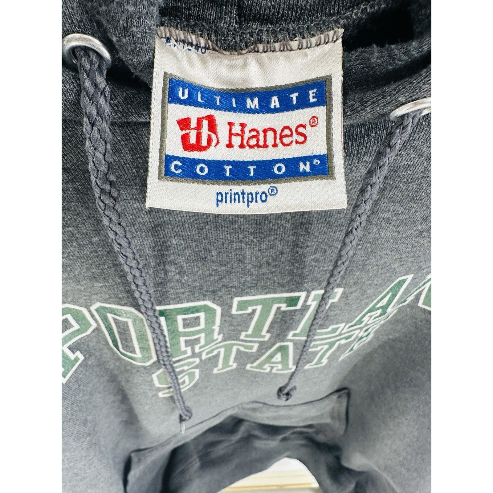 Hanes Vintage 90s Portland State Vikings Grey Sweatshirt Adults Size US XL / EU 56 / 4 - 7 Thumbnail