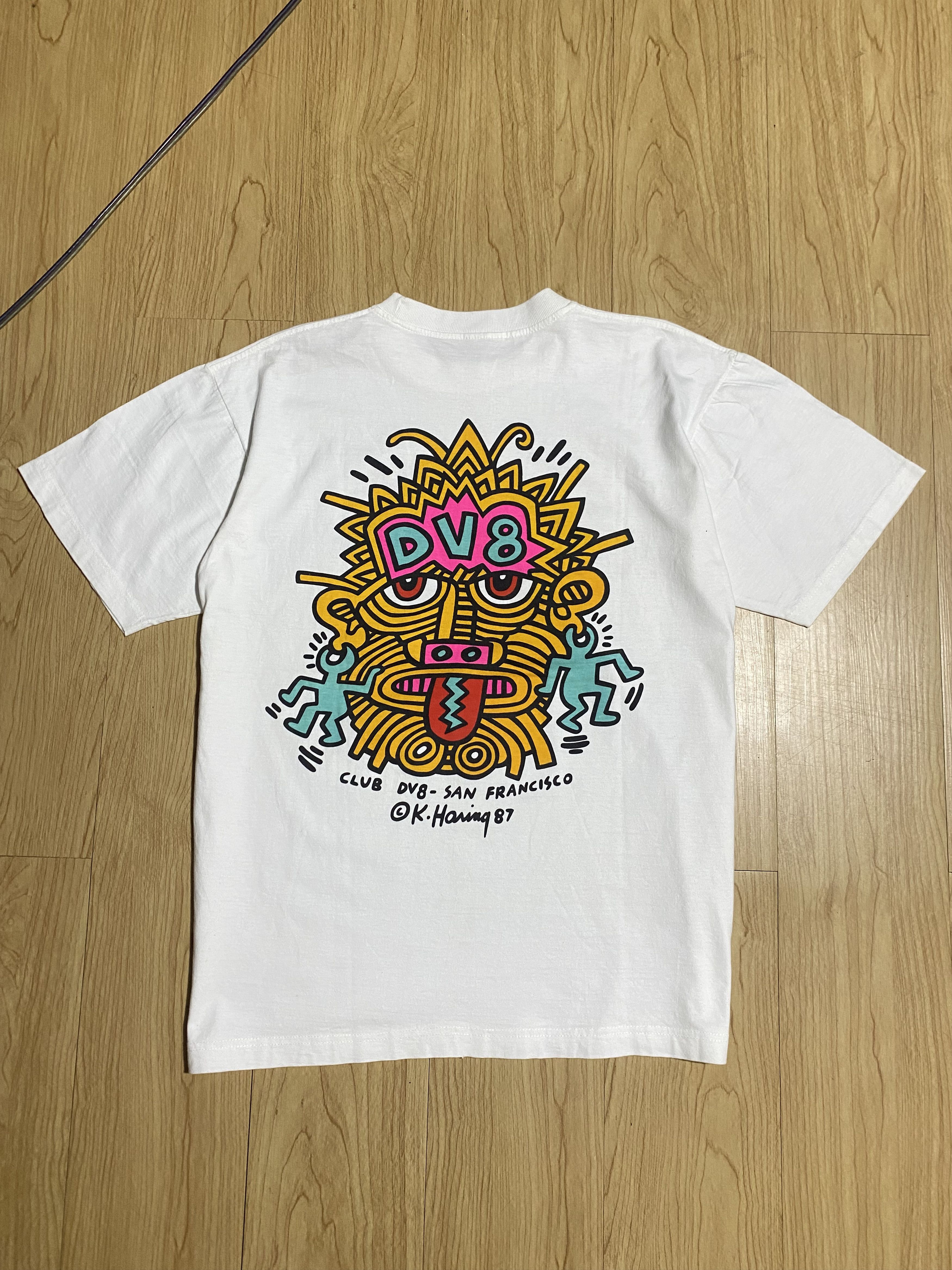 Keith Haring vintage club dv8 san fransisco 87 tee