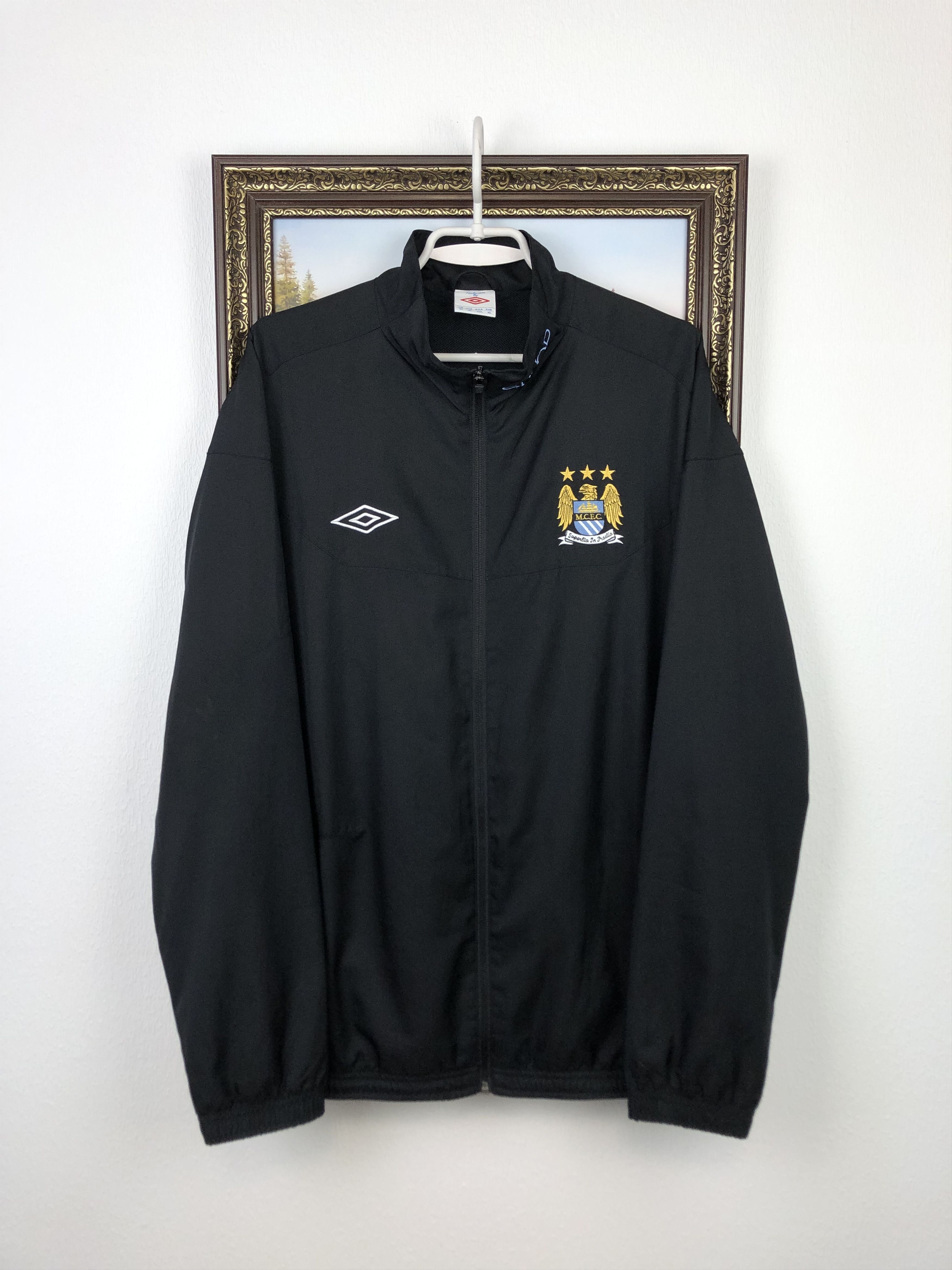 Vintage Vintage Umbro Manchester City Football Jacket Soccer Track Size US XL / EU 56 / 4 - 1 Thumbnail