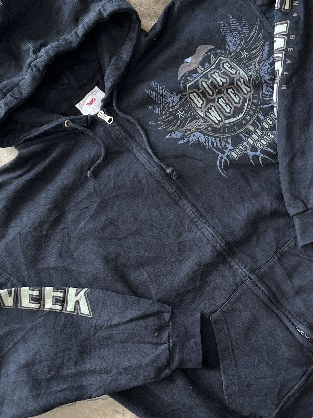 Vintage 2012 Bike Week Daytona Beach Zip Up Hoodie XL Size US XL / EU 56 / 4 - 4 Thumbnail