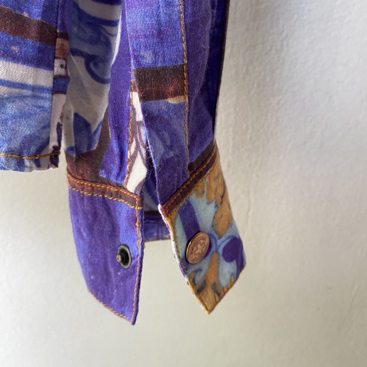 Jean Paul Gaultier Jean Paul Gaultier Vintage Ocean Mosaic Shirt Size US XXS / EU 40 - 11 Thumbnail