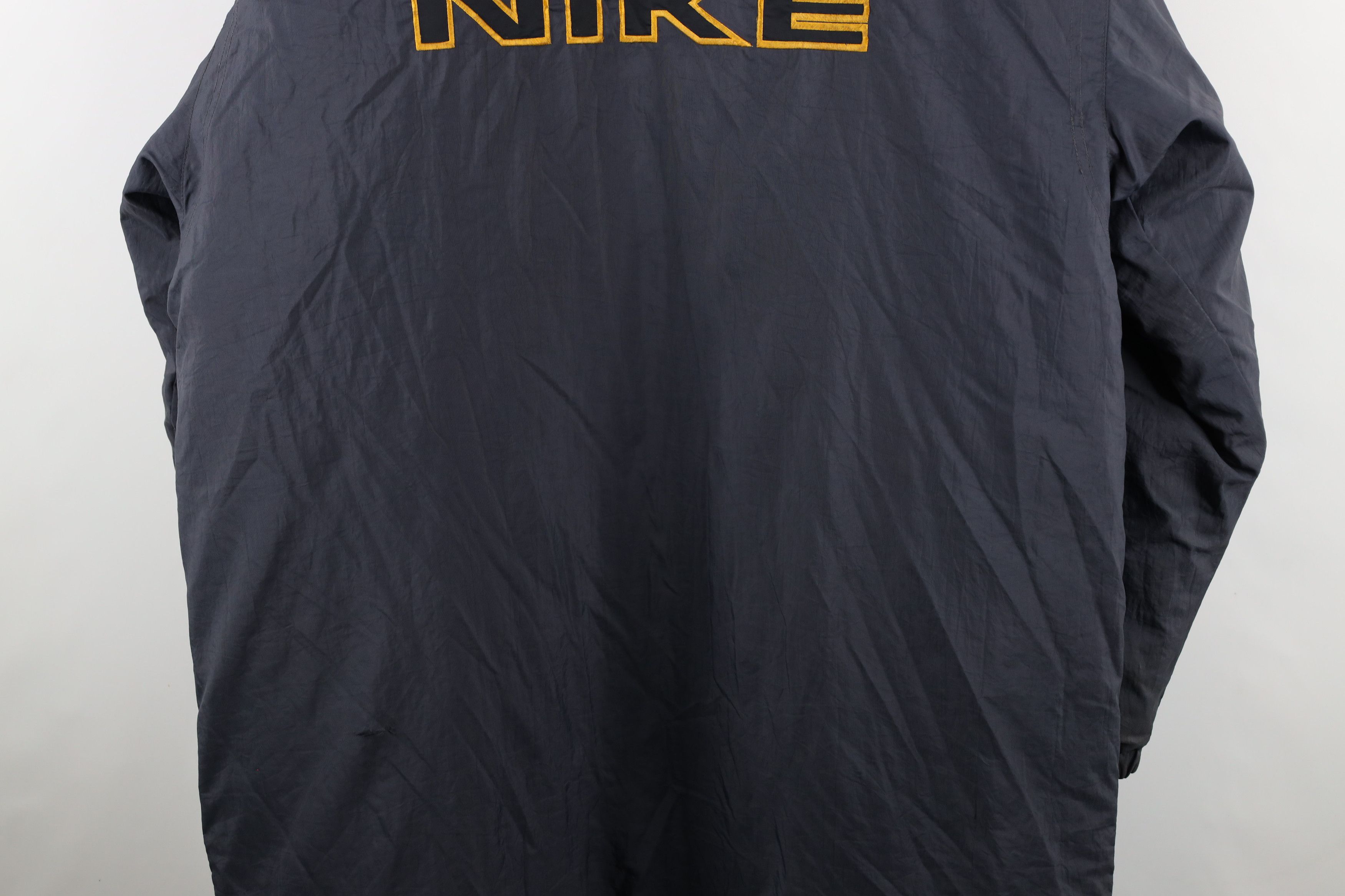 Nike × Vintage Vintage 90s Nike Swoosh Cape Hooded Full Length Parka Jacket Size US L / EU 52-54 / 3 - 17 Thumbnail