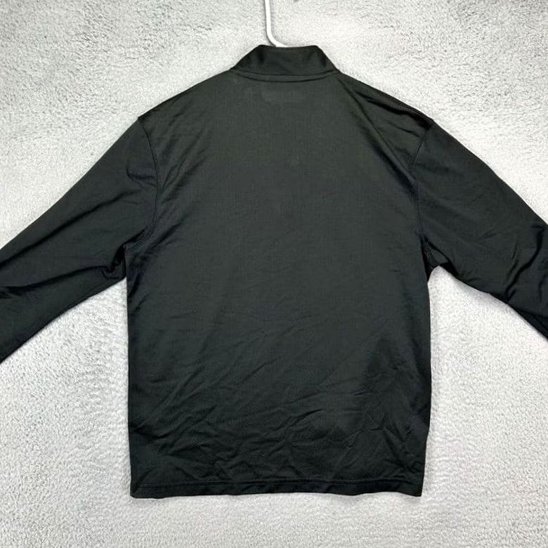 Adidas ADIDAS Pullover Shirt Mens Medium Black Wisconsin Badgers 1/4 Zip Mock Neck Athletic Long Sleeve Polyester Solid Vintage No Size US M / EU 48-50 / 2 - 3 Thumbnail