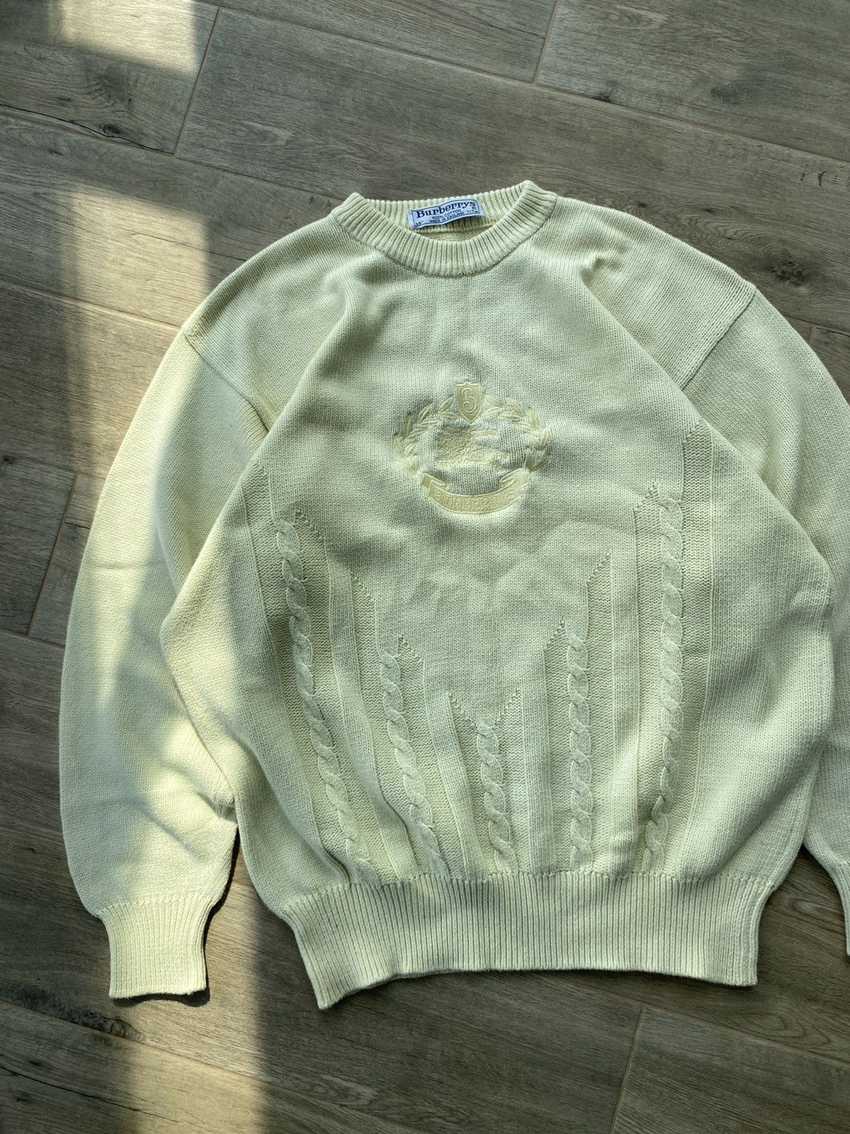 Burberry Burberry Big Logo Knit Sweater Size US L / EU 52-54 / 3 - 3 Thumbnail