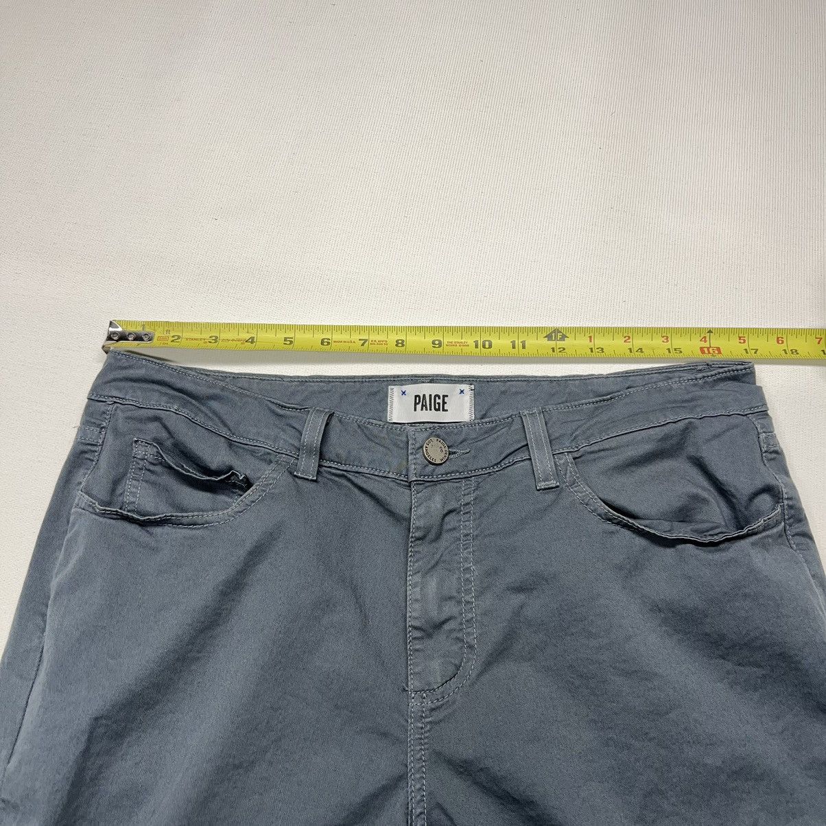 Paige Paige Pants Blue Normandie Straight Chino Preppy Casual Size US 33 - 22 Thumbnail