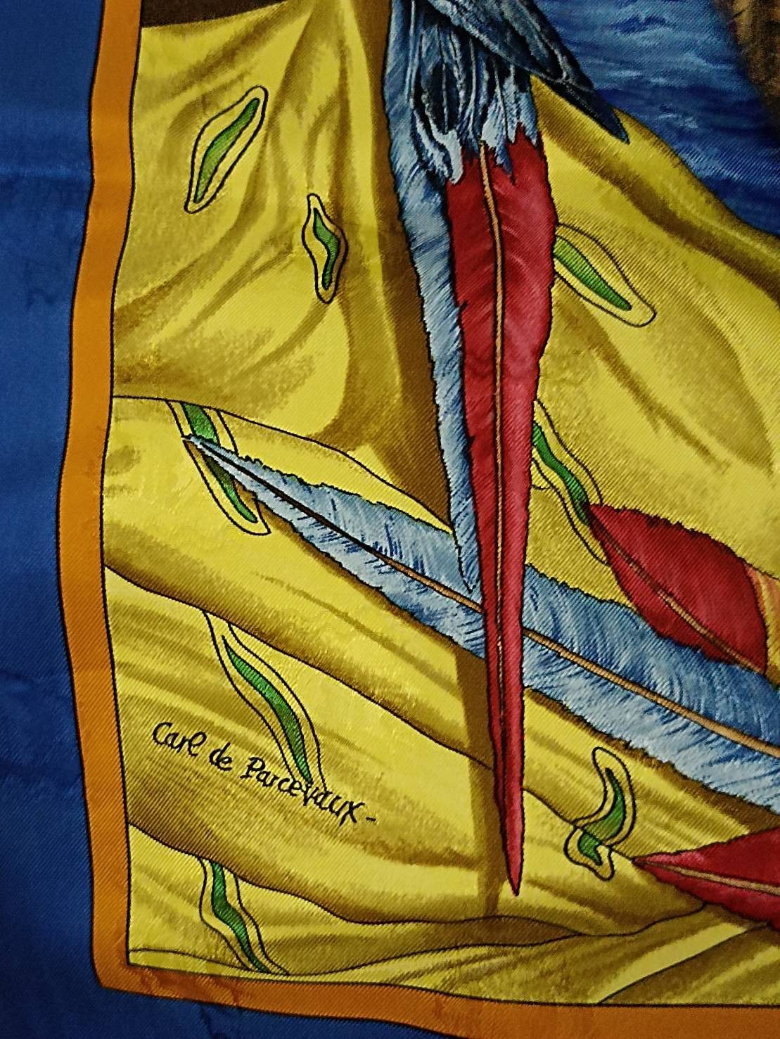 Hermes × Vintage HERME'S CHRISTOPHE COLOMB CARRE 90 VINTAGE SILK SCARF Size ONE SIZE - 5 Thumbnail