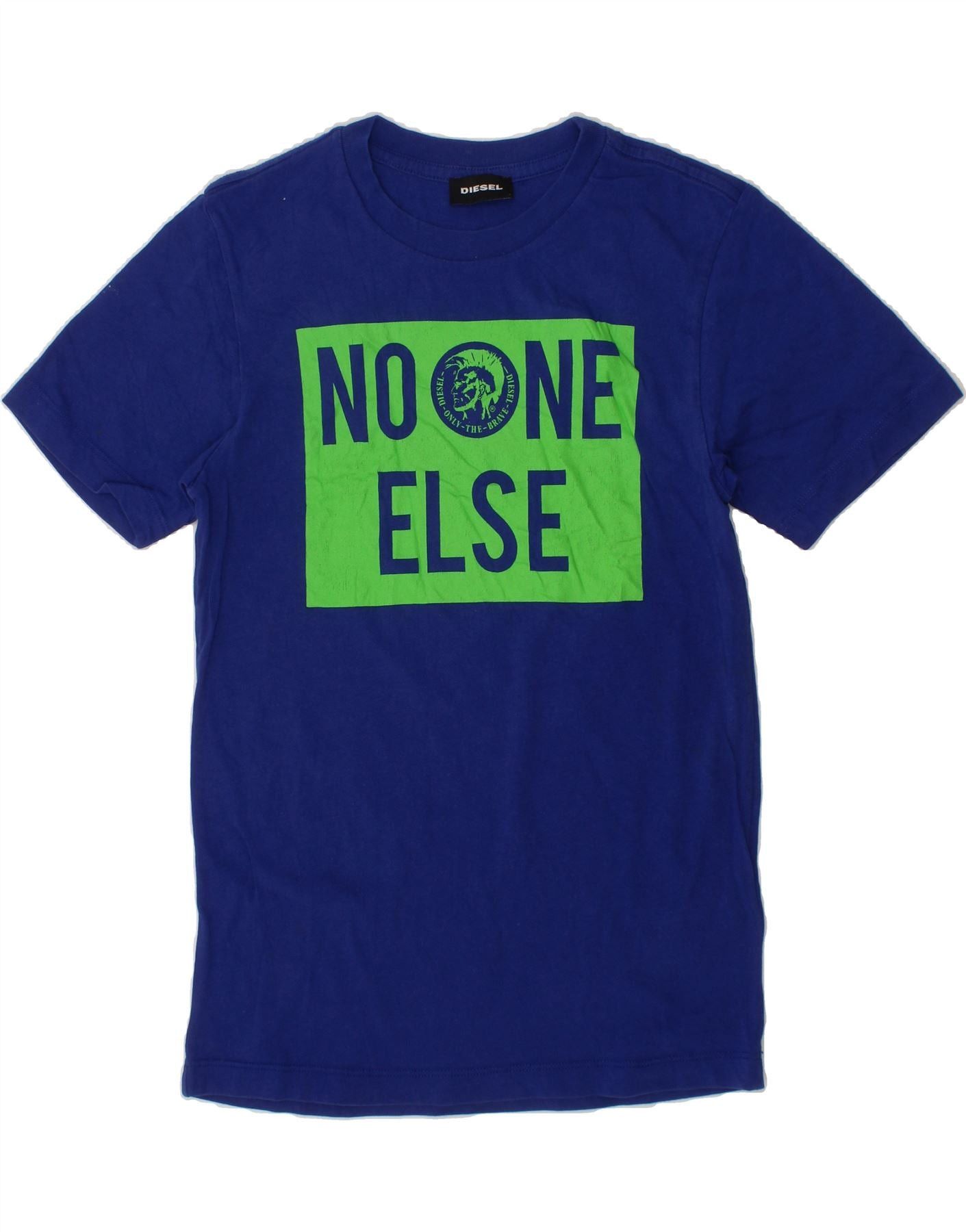 Diesel Boys Graphic T-Shirt Top 9-10 Years Blue Cotton Size M / US 6-8 / IT 42-44 - 1 Thumbnail