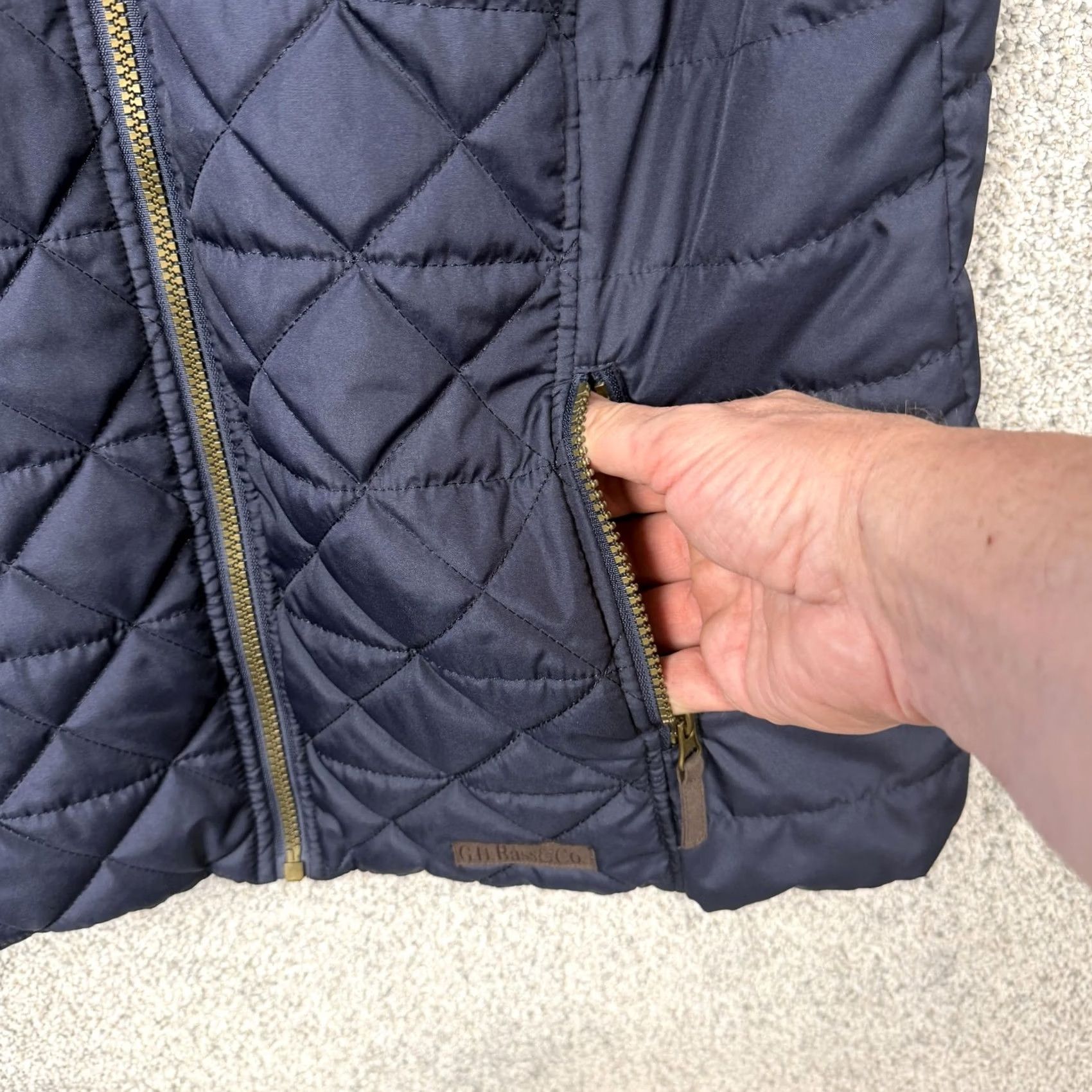 Vintage G.H. Bass & Co. Vest XL Quilted Nautical Outdoor Chic Full Zip Mens Size US XL / EU 56 / 4 - 6 Thumbnail