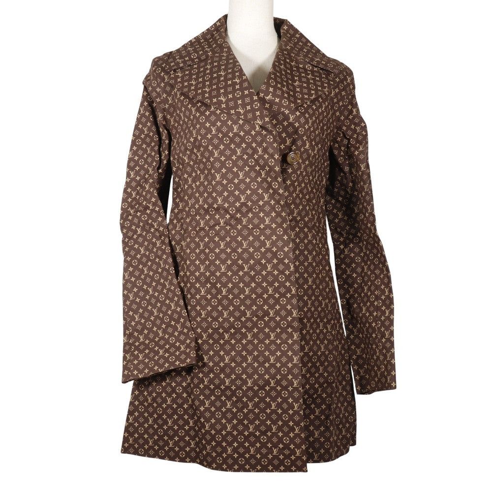 Louis Vuitton Louis Vuitton Louis Vuitton Monogram Cotton Trench Coat Textile Outerwear DUTY FREE for USA Size ONE SIZE - 1 Thumbnail