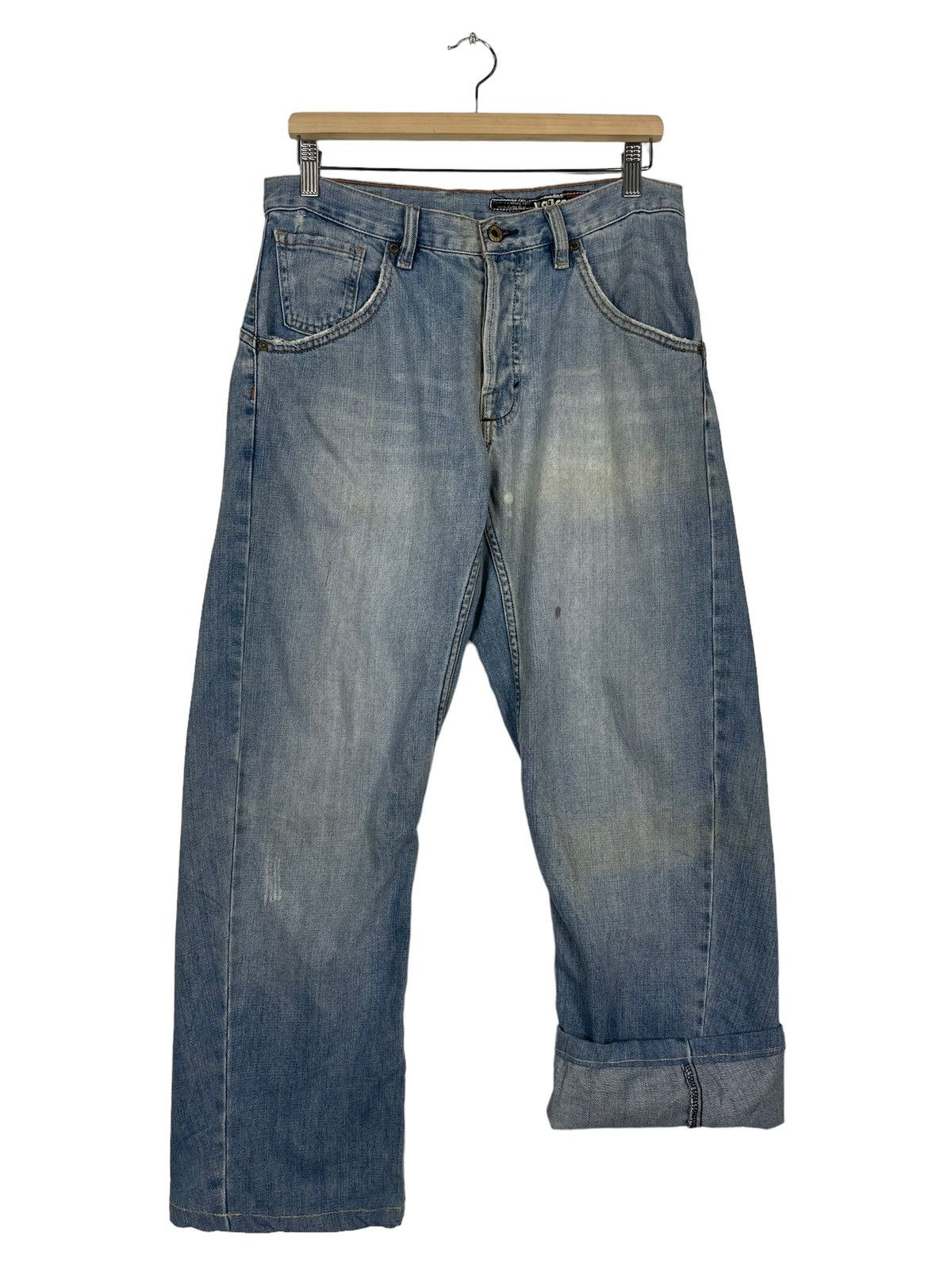 Volcom × Von Dutch Volcom Stone Boardwear Fabric Made In Usa Faded Blue Jeans Size US 32 / EU 48 - 7 Thumbnail