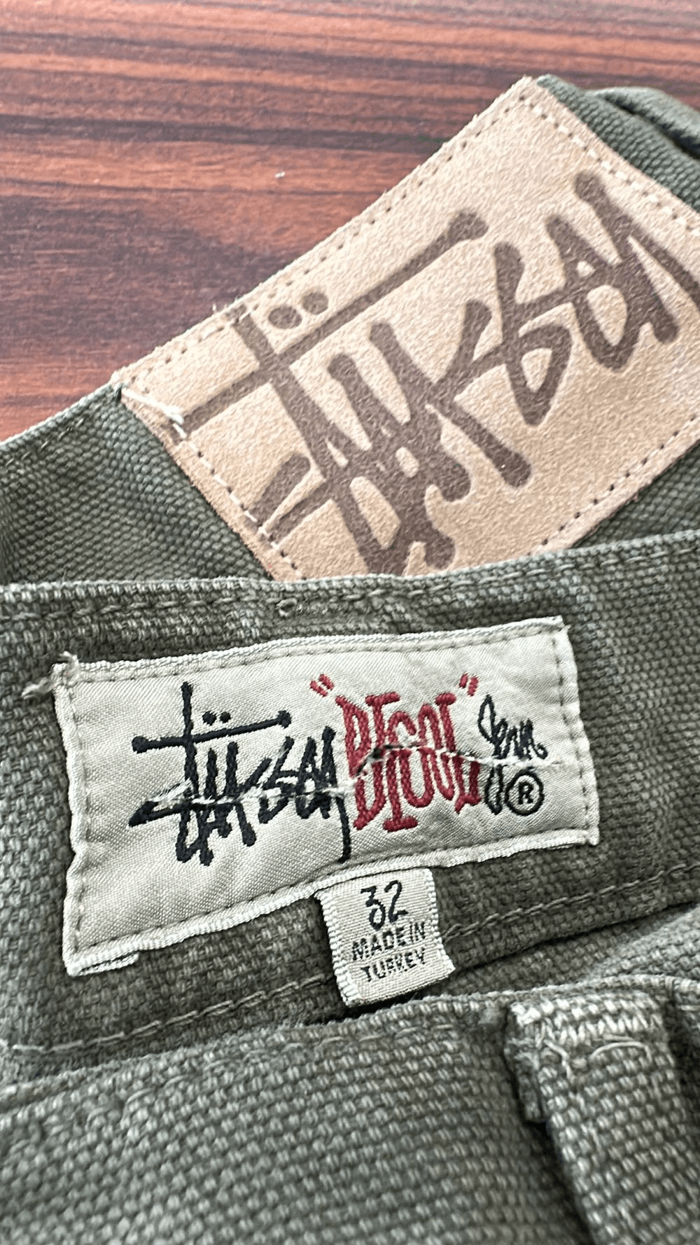 Stussy Stussy Big Ol Jean Size 32 Olive Drab Size US 32 / EU 48 - 5 Thumbnail
