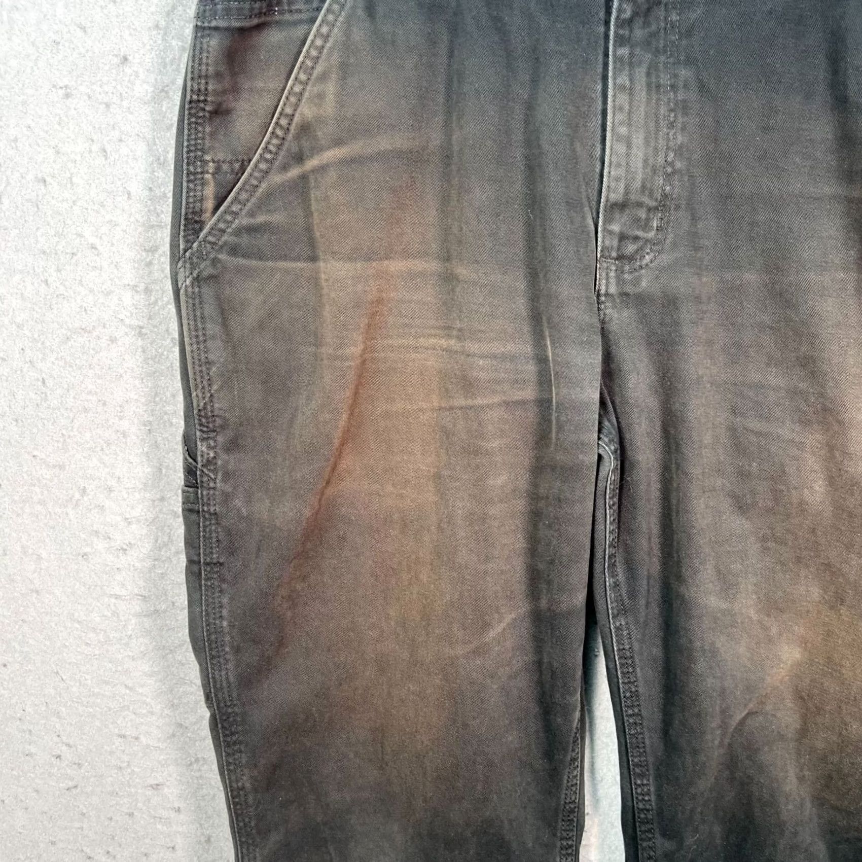 Carhartt Carhartt Mens Pants 34x30 Black Relaxed Fit Carpenter 100% Cotton Canvas Size US 34 / EU 50 - 6 Thumbnail