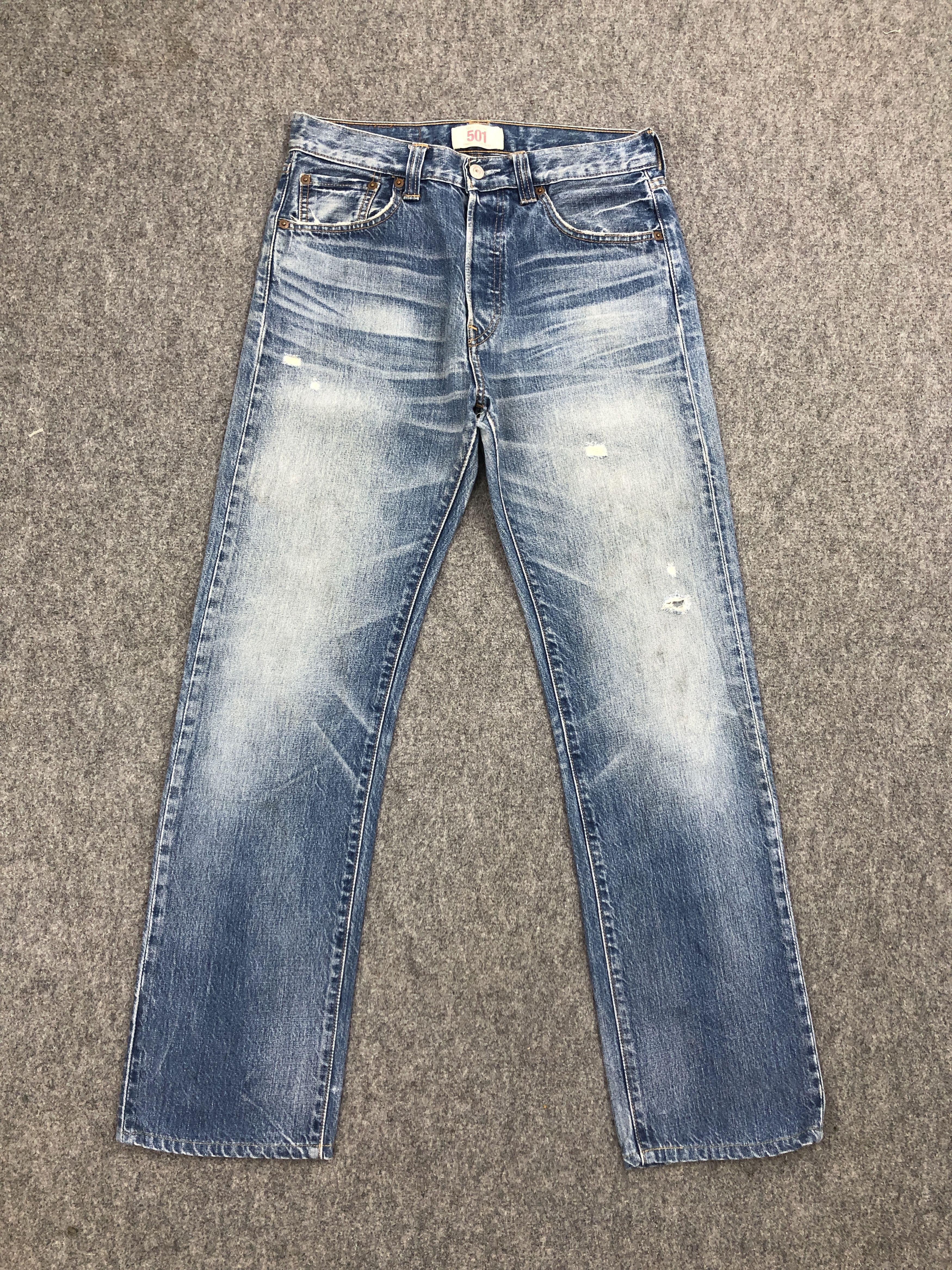 Levi's Stone Washed Vintage Levis 501 Jeans DP2312 Size US 29 - 1 Thumbnail