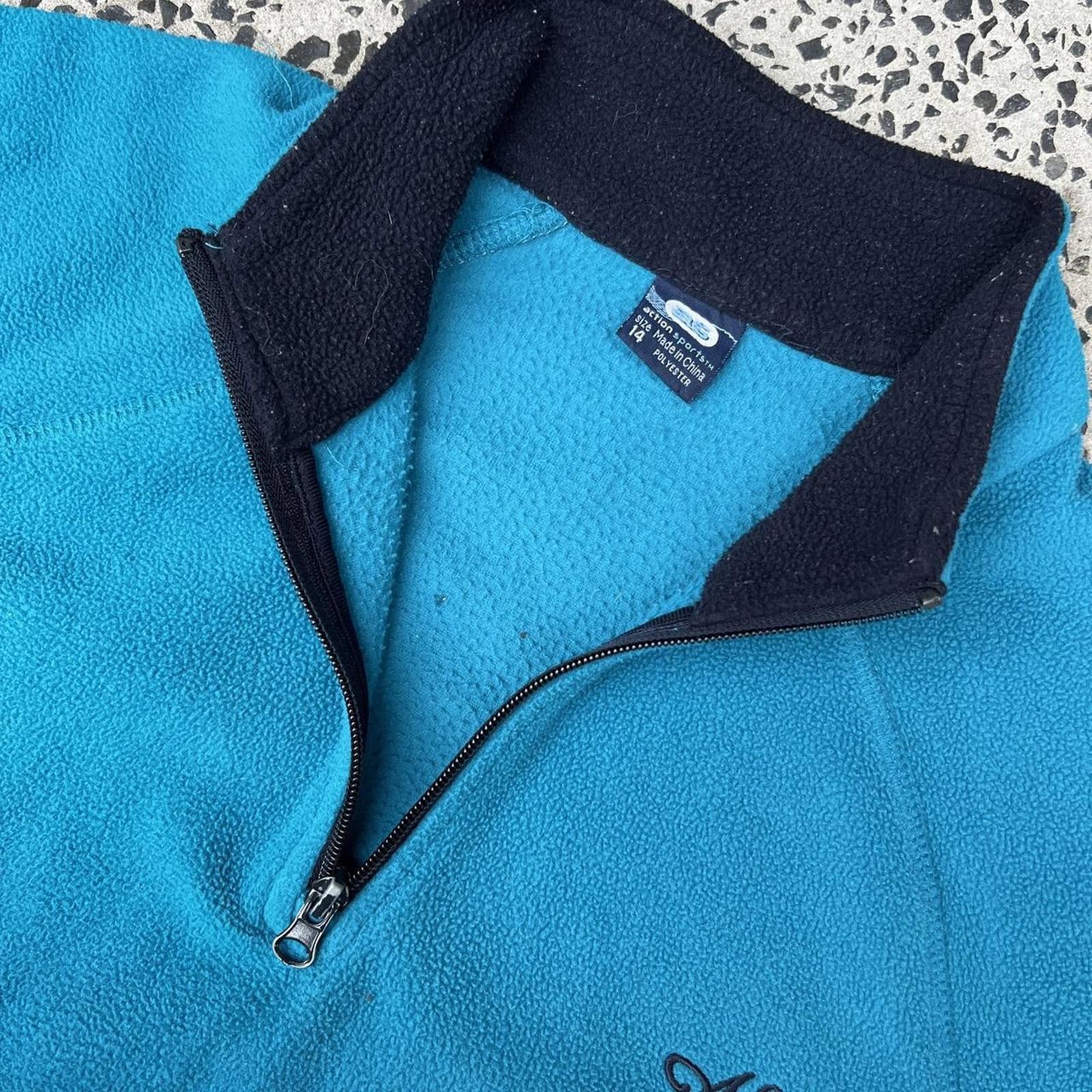 Kathmandu Blue and Navy 1/4 Zip Fleece ❄️ Size L / US 10 / IT 46 - 4 Thumbnail