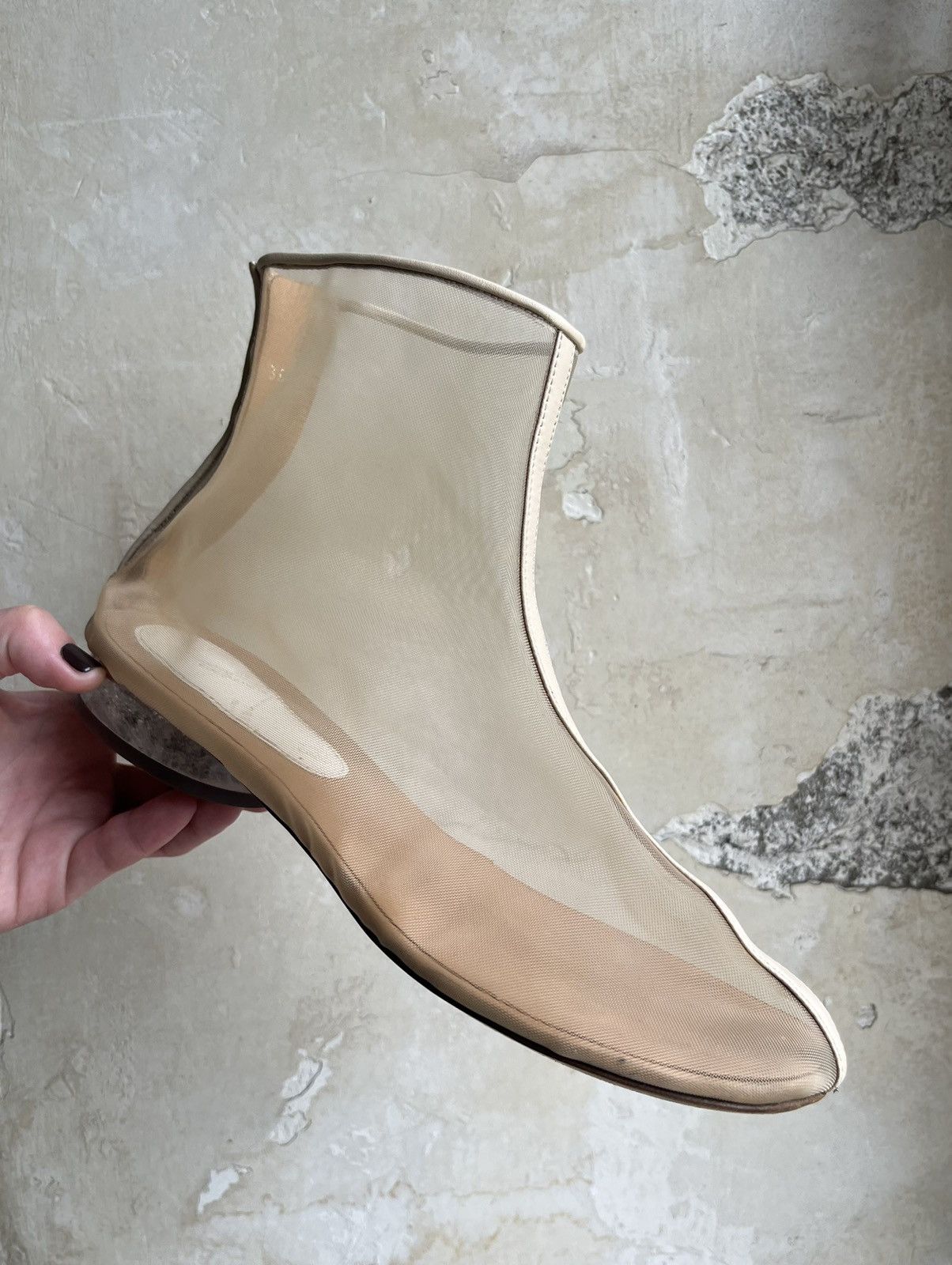 Maison Margiela SS 2012 Nude Transparent Mesh Shoes Size US 8 / IT 38 - 3 Thumbnail